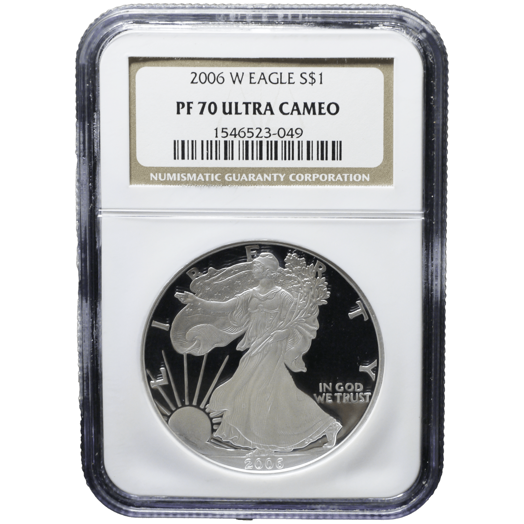 アメリカ 1ドル銀貨 2006年 ウェストポイント鋳 イーグル NGC PF70UC - NJ BUYER'S MARKETPLACE