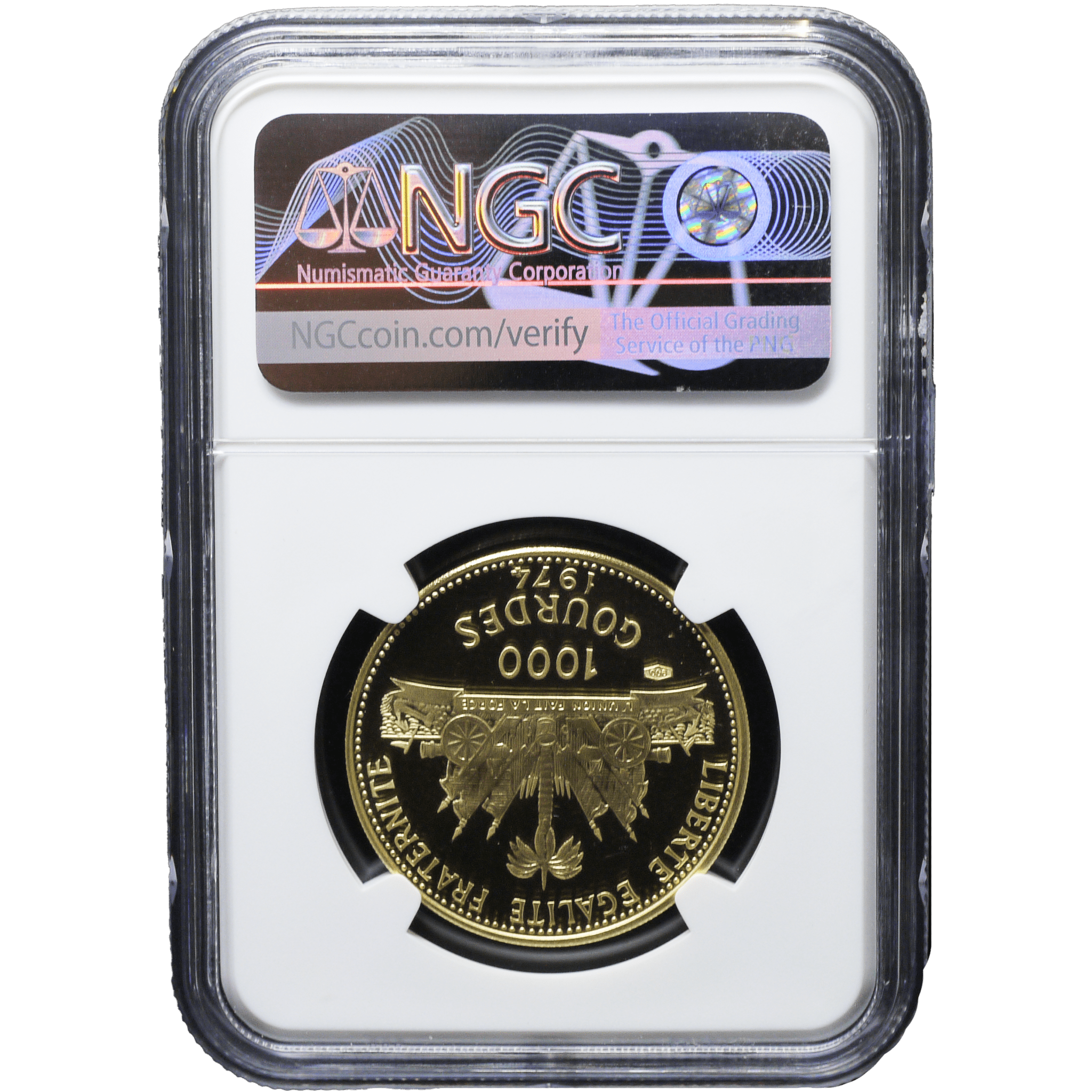 ハイチ 1000グールド金貨 1974年 兵士たち NGC PF69UC - NJ BUYER'S MARKETPLACE