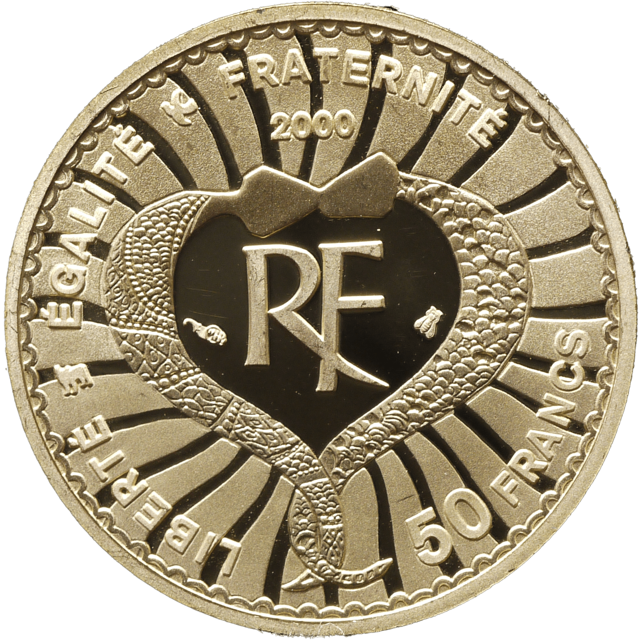 フランス 50フラン金貨 2000年 パリ鋳 イヴ・サン=ローラン - NJ BUYER'S MARKETPLACE