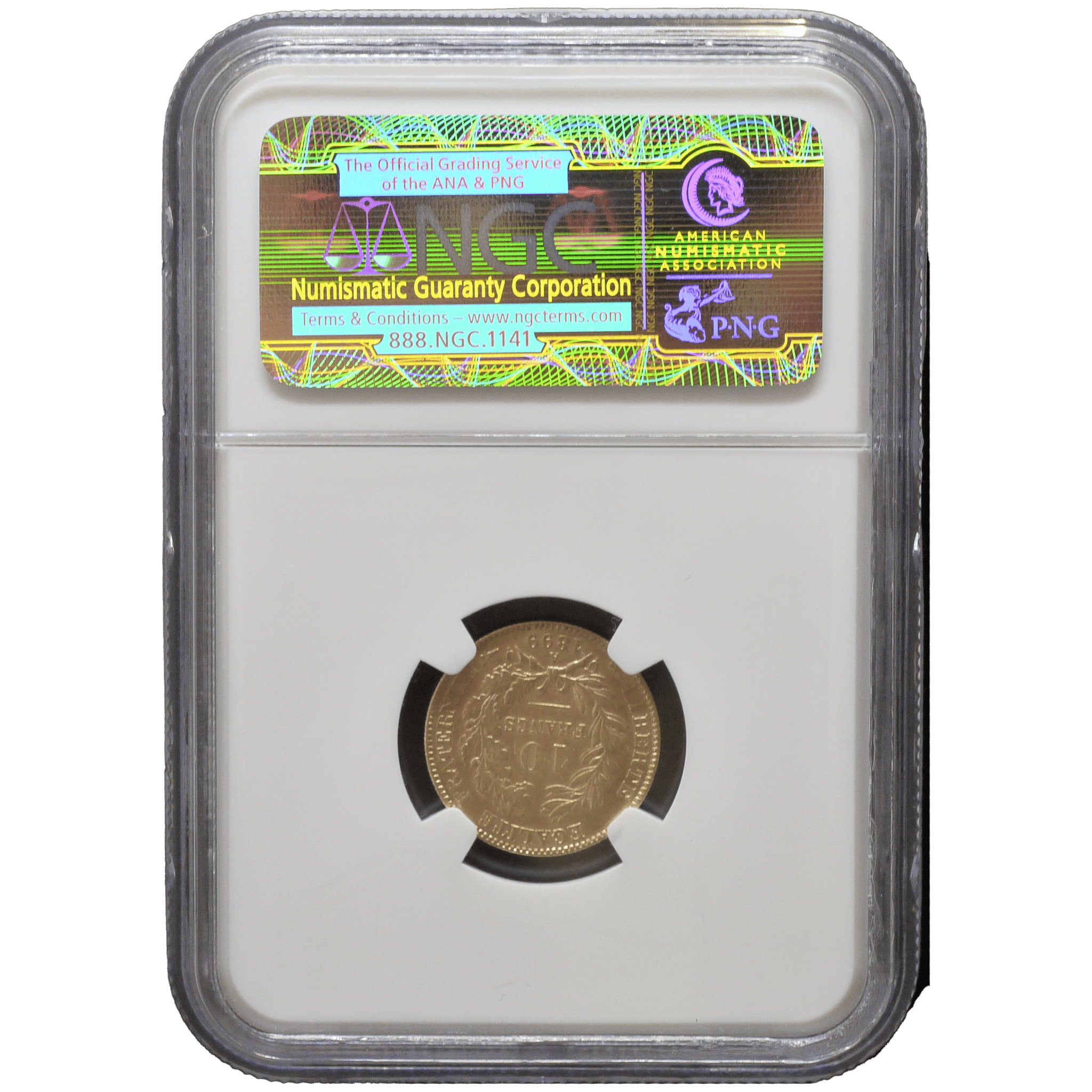 フランス 10フラン金貨 1899年 パリ鋳 セレス NGC MS61 - NJ BUYER'S MARKETPLACE