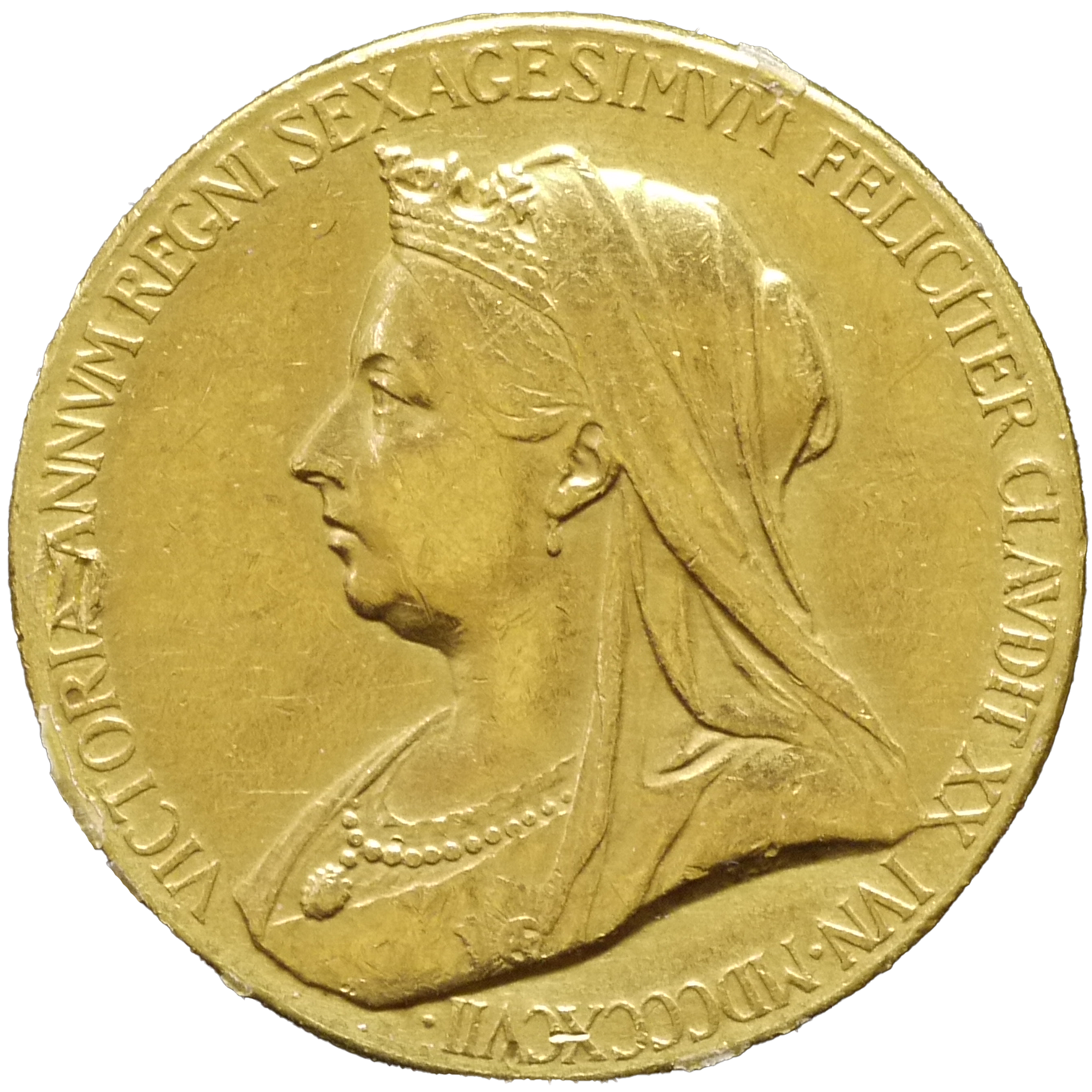 イギリス 金メダル 1897年 ロンドン鋳 ヴィクトリア ダイヤモンド・ジュビリー
