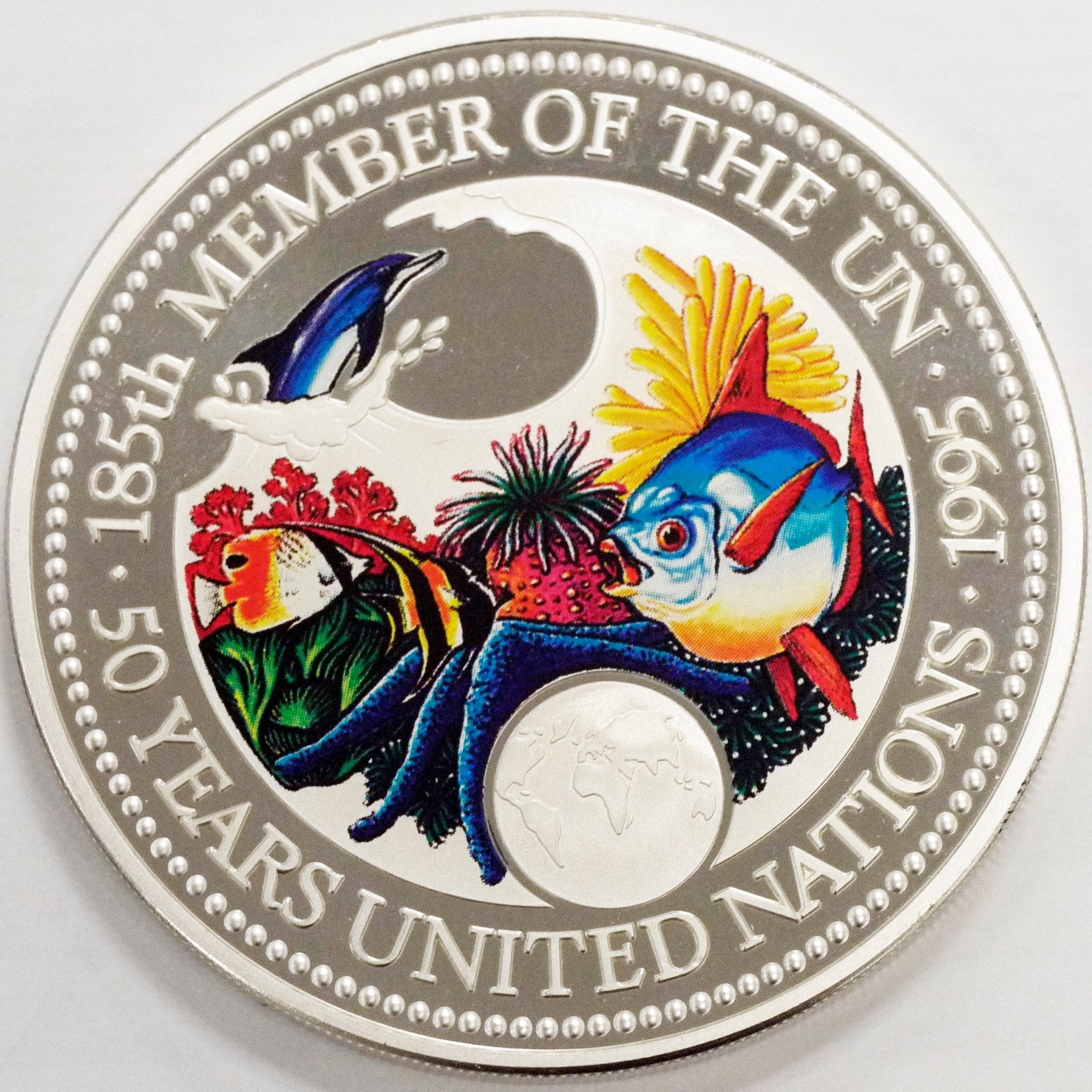 パラオ 20ドル銀貨 1995年 海洋動物保護 - NJ BUYER'S MARKETPLACE