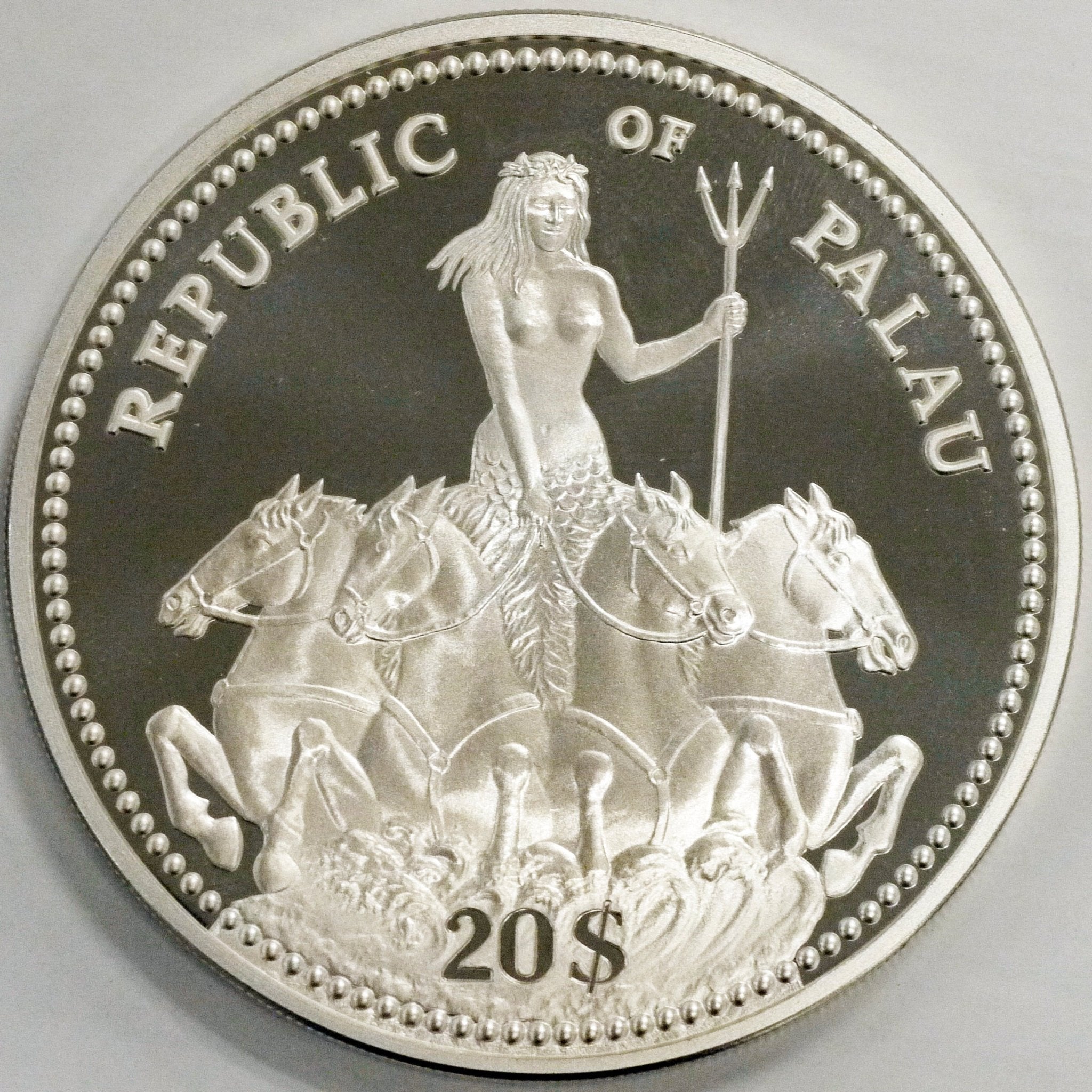 パラオ 20ドル銀貨 1995年 海洋動物保護 - NJ BUYER'S MARKETPLACE