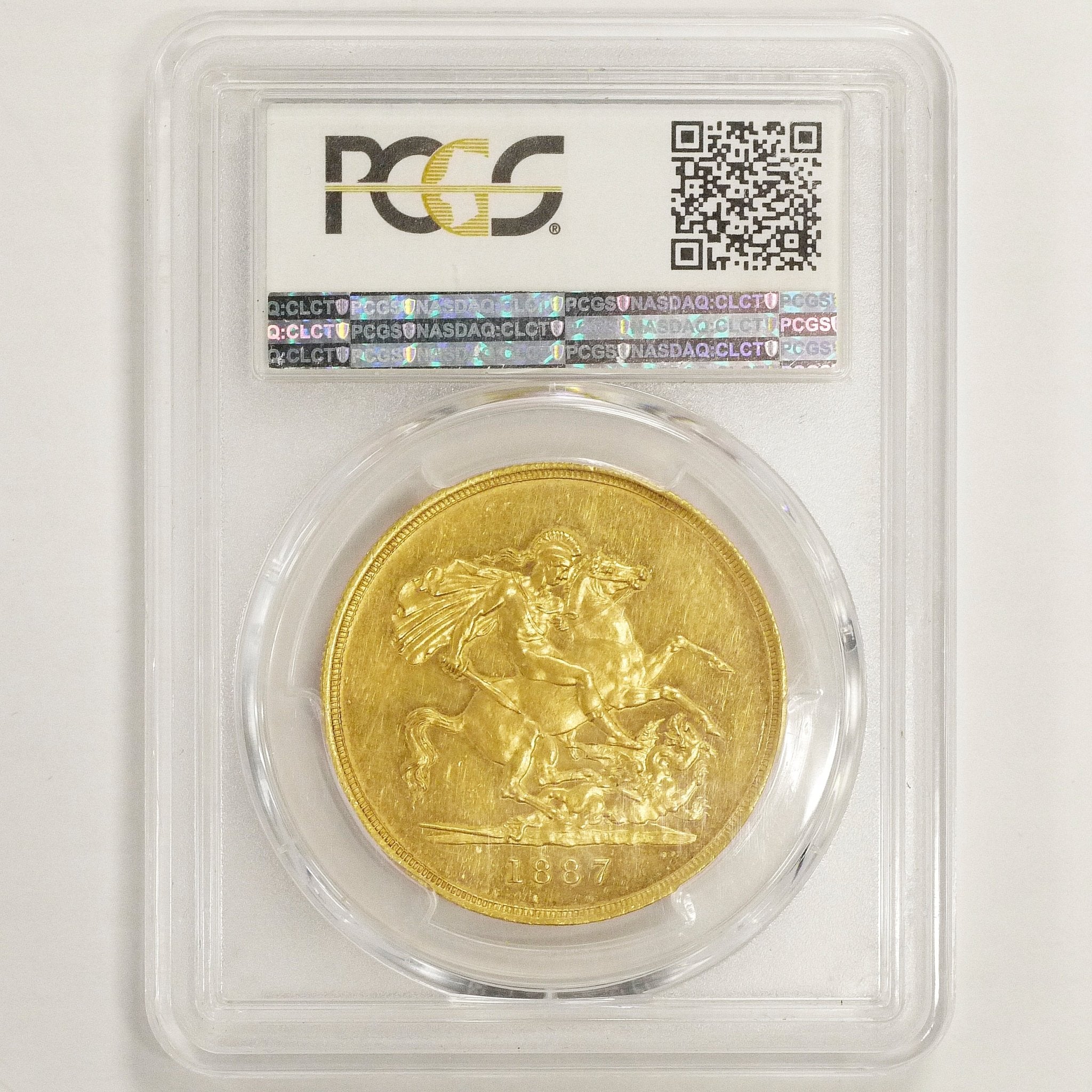 イギリス 5ポンド金貨 1877年 ロンドン鋳 ヴィクトリア ジュビリーヘッド PCGS AU58 - NJ BUYER'S MARKETPLACE