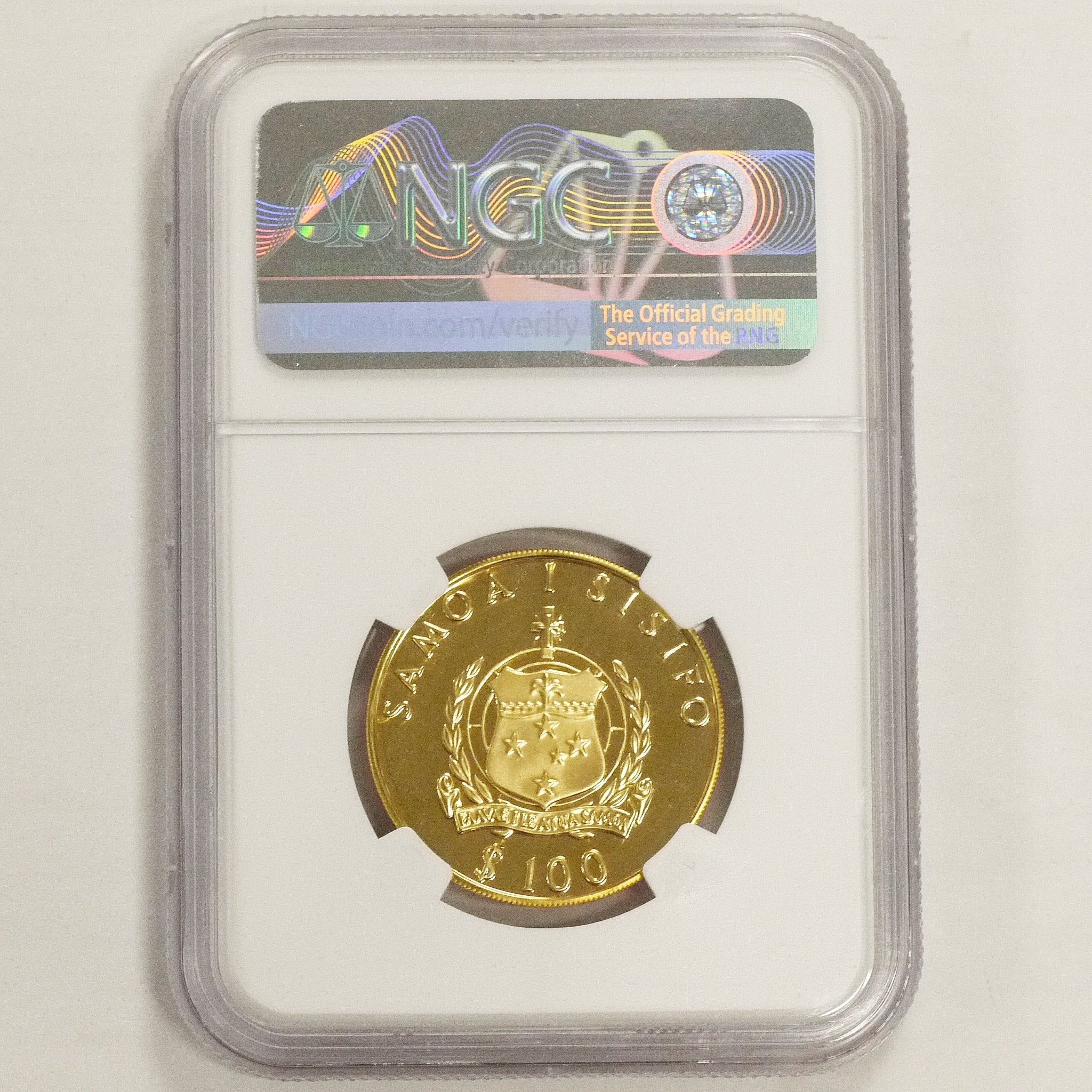 サモア 100タラー金貨 1988年 シンガポール鋳 コンティキ号 NGC PF69UC - NJ BUYER'S MARKETPLACE