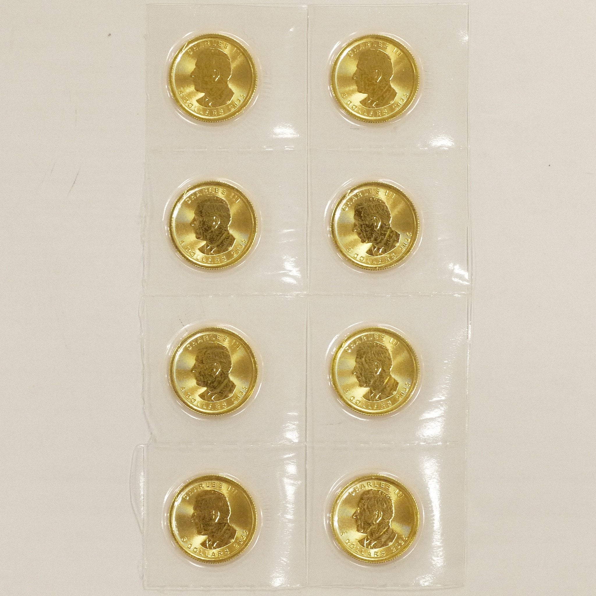 カナダ 5ドル金貨 2025年 メイプルリーフ チャールズ3世 未開封品 8枚セット - NJ BUYER'S MARKETPLACE