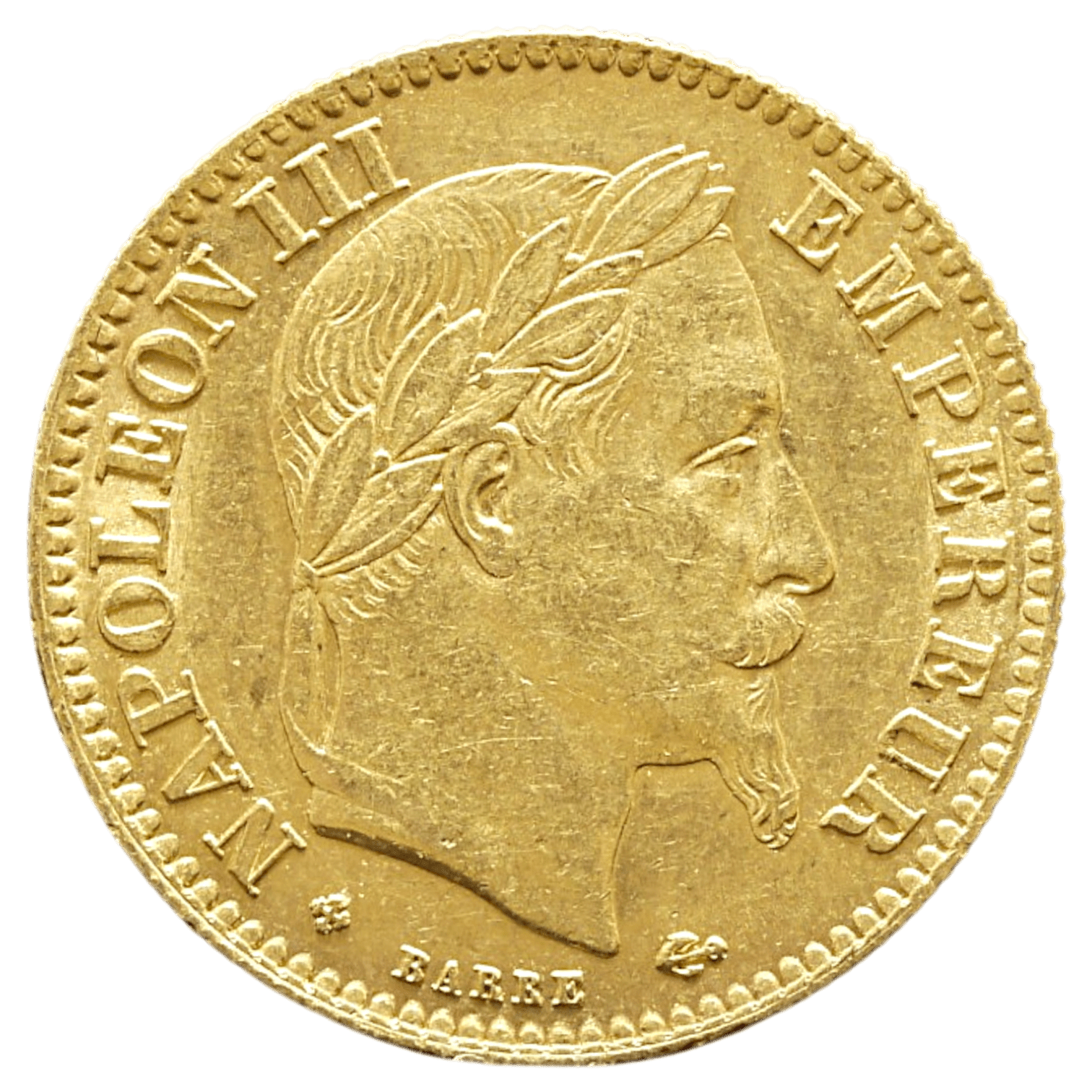 フランス 10フラン金貨 1863年 ストラスブール鋳 ナポレオン3世 - NJ BUYER'S MARKETPLACE