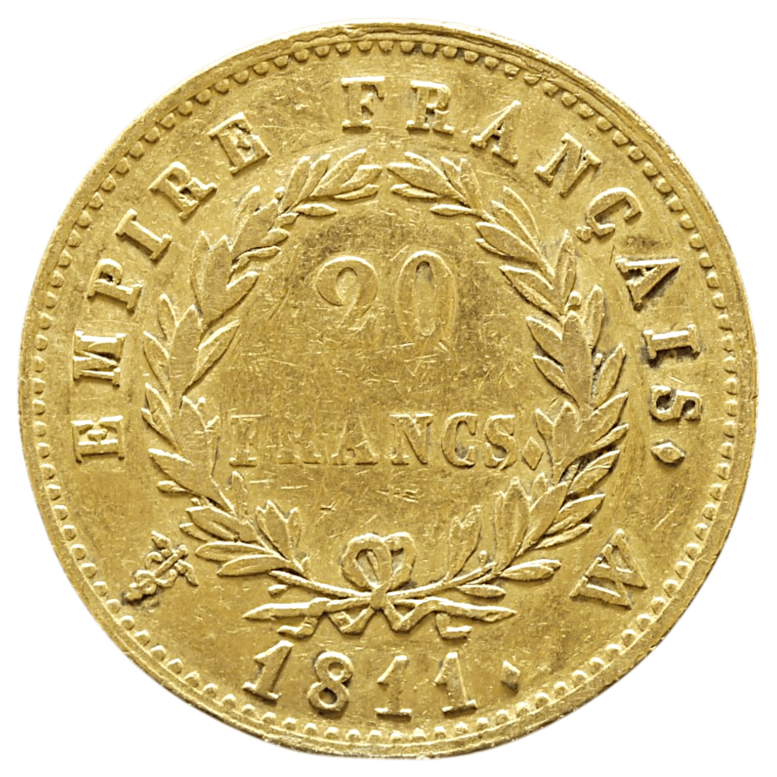 フランス 20フラン金貨 1811年 リール鋳 ナポレオン1世 有冠 - NJ BUYER'S MARKETPLACE
