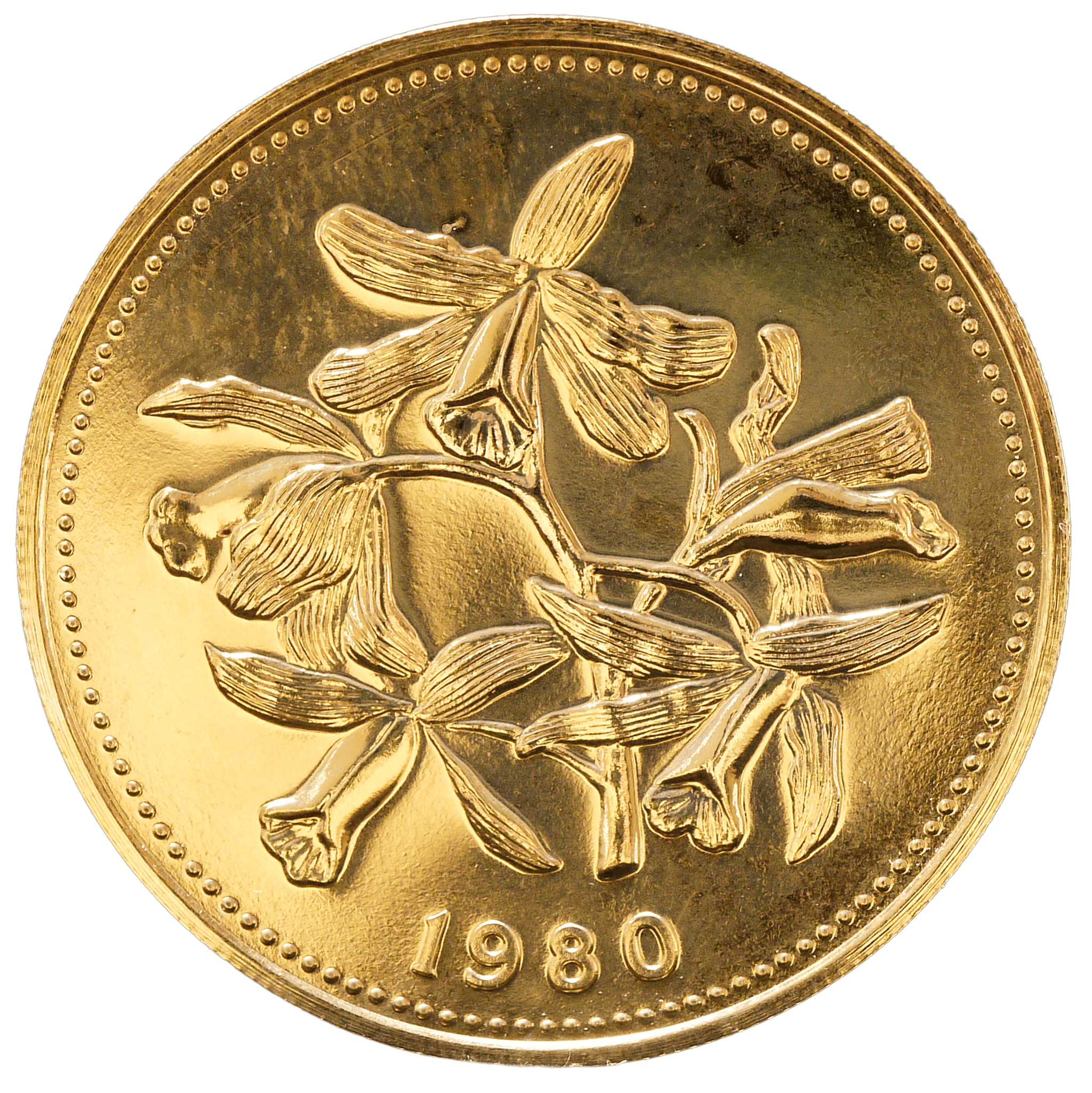 ベリーズ 100ドル金貨 1980年 フランクリンミント鋳 花 - NJ BUYER'S MARKETPLACE