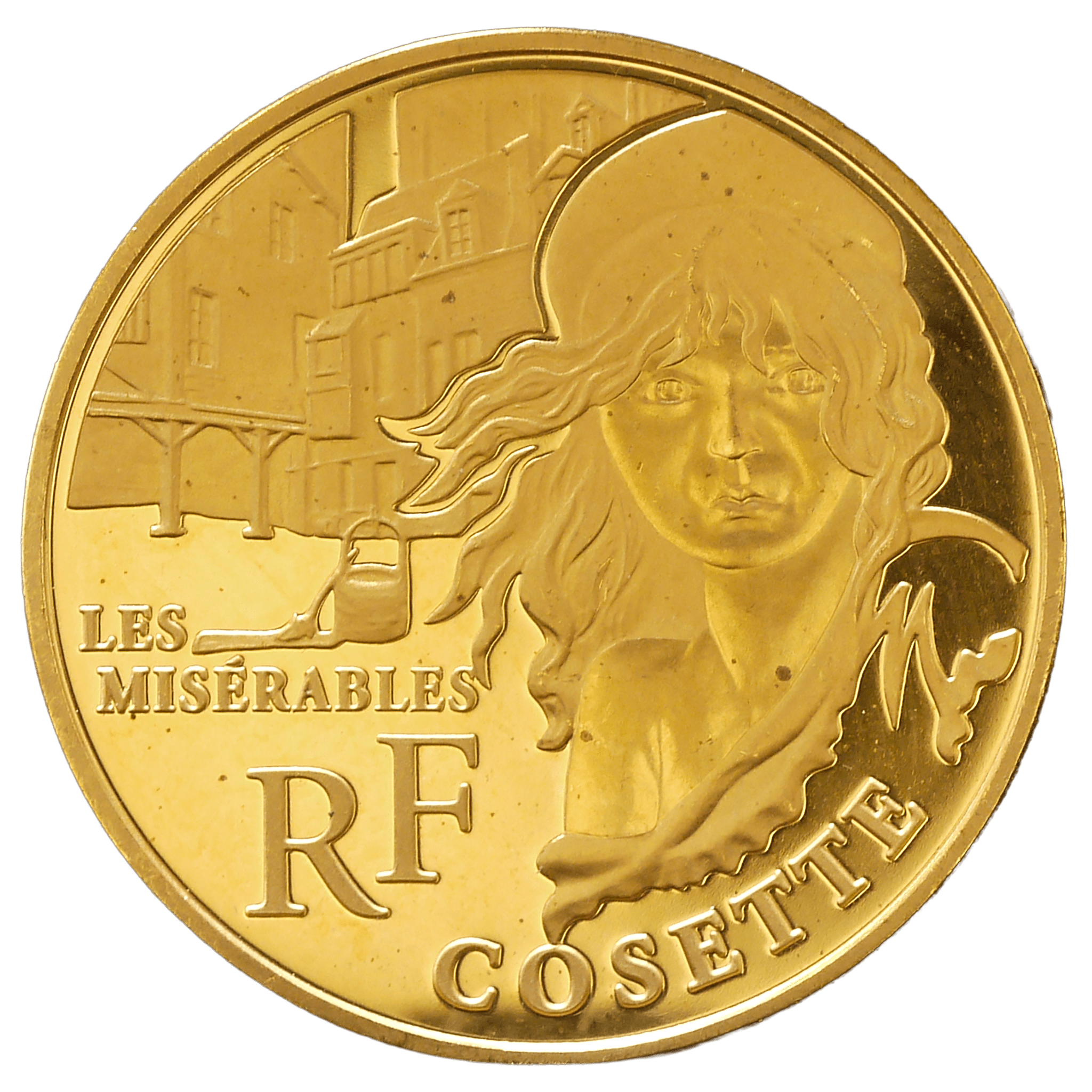 フランス 50ユーロ金貨 2011年 パリ鋳『レ・ミゼラブル』少女コゼット - NJ BUYER'S MARKETPLACE