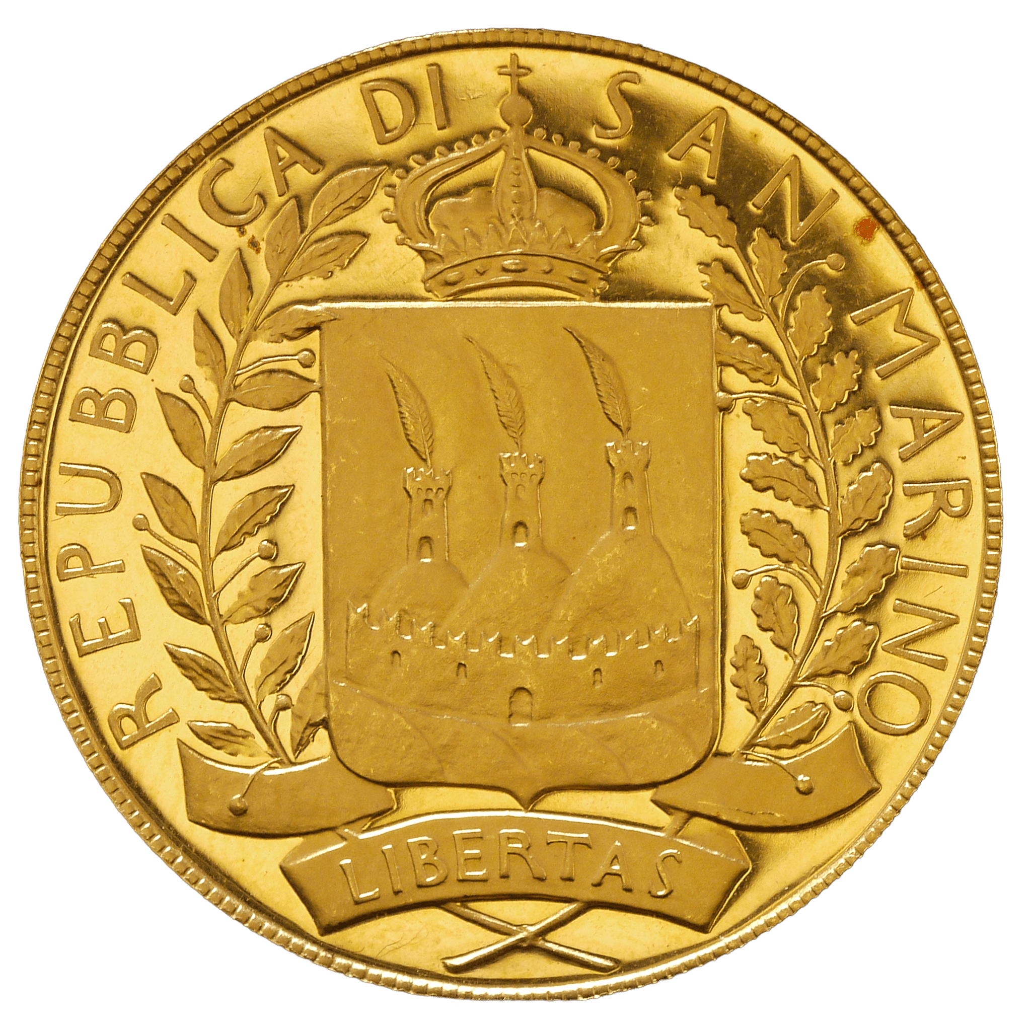 サンマリノ 50ユーロ金貨 2006年 ローマ鋳 べルッツィ生誕500周年