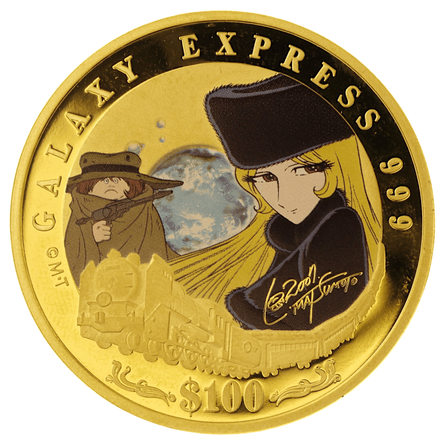 ツバル 100ドル金貨 2007年 銀河鉄道999 メーテル - NJ BUYER'S MARKETPLACE