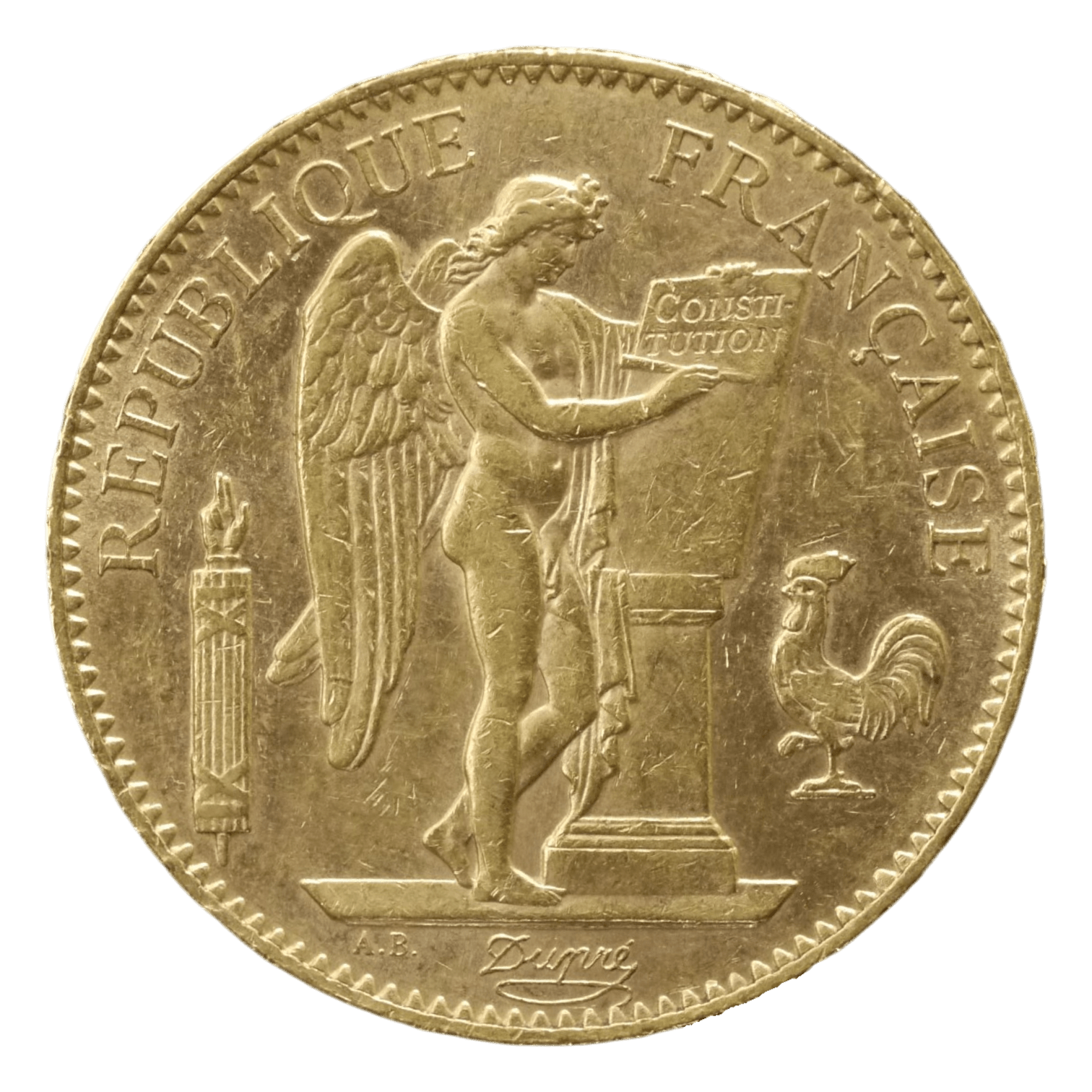 フランス 100フラン金貨 1903年 パリ鋳 法の天使 中特年 - NJ BUYER'S MARKETPLACE