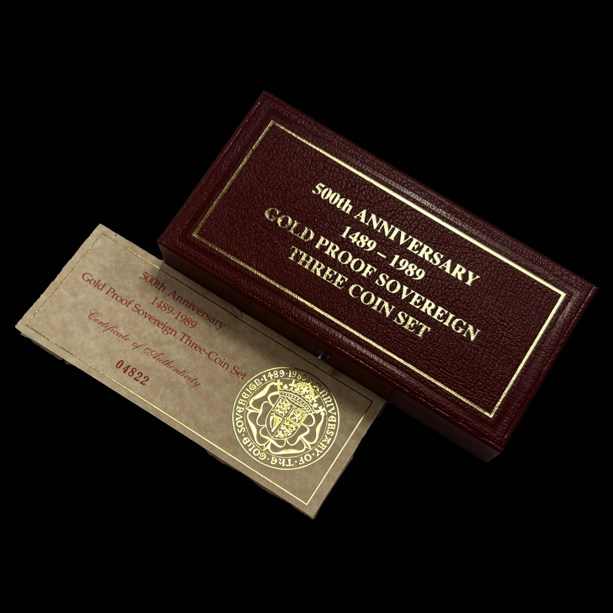 イギリス 2ポンド・ソヴリン・1/2ソヴリン金貨 3枚セット 1989年 ソヴリン発行500周年 - NJ BUYER'S MARKETPLACE