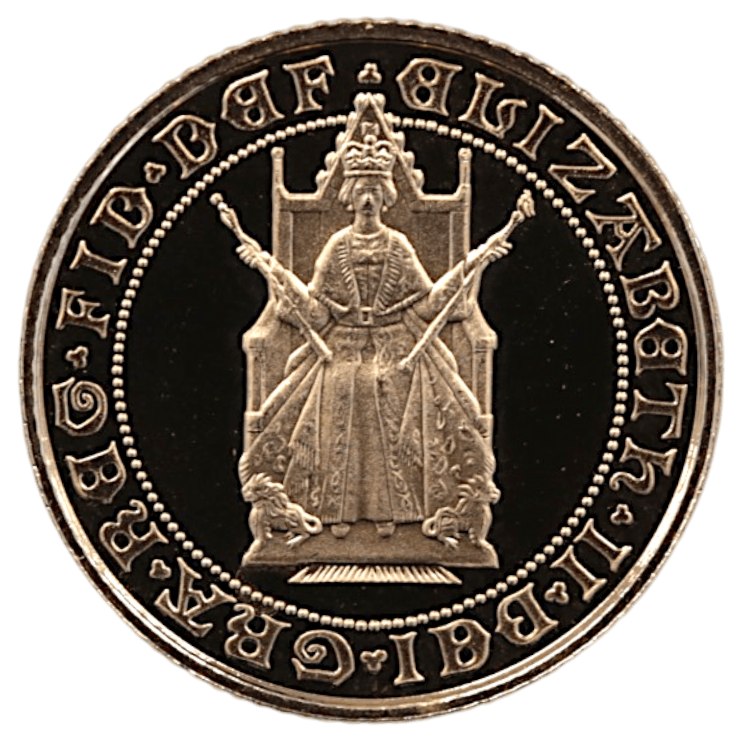 イギリス 1/2ソヴリン金貨 1989年 エリザベス2世 ソヴリン発行500周年 - NJ BUYER'S MARKETPLACE