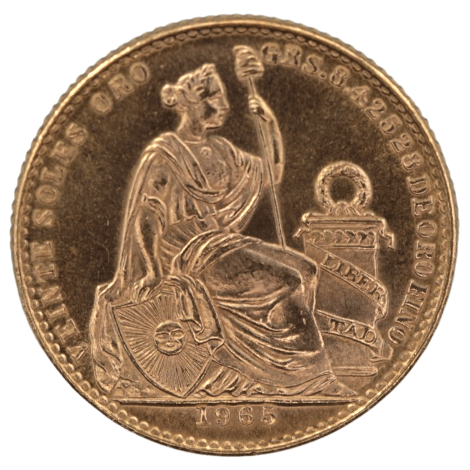 ペルー 20ペソ金貨 1966年 リマ鋳 リバティ - NJ BUYER'S MARKETPLACE