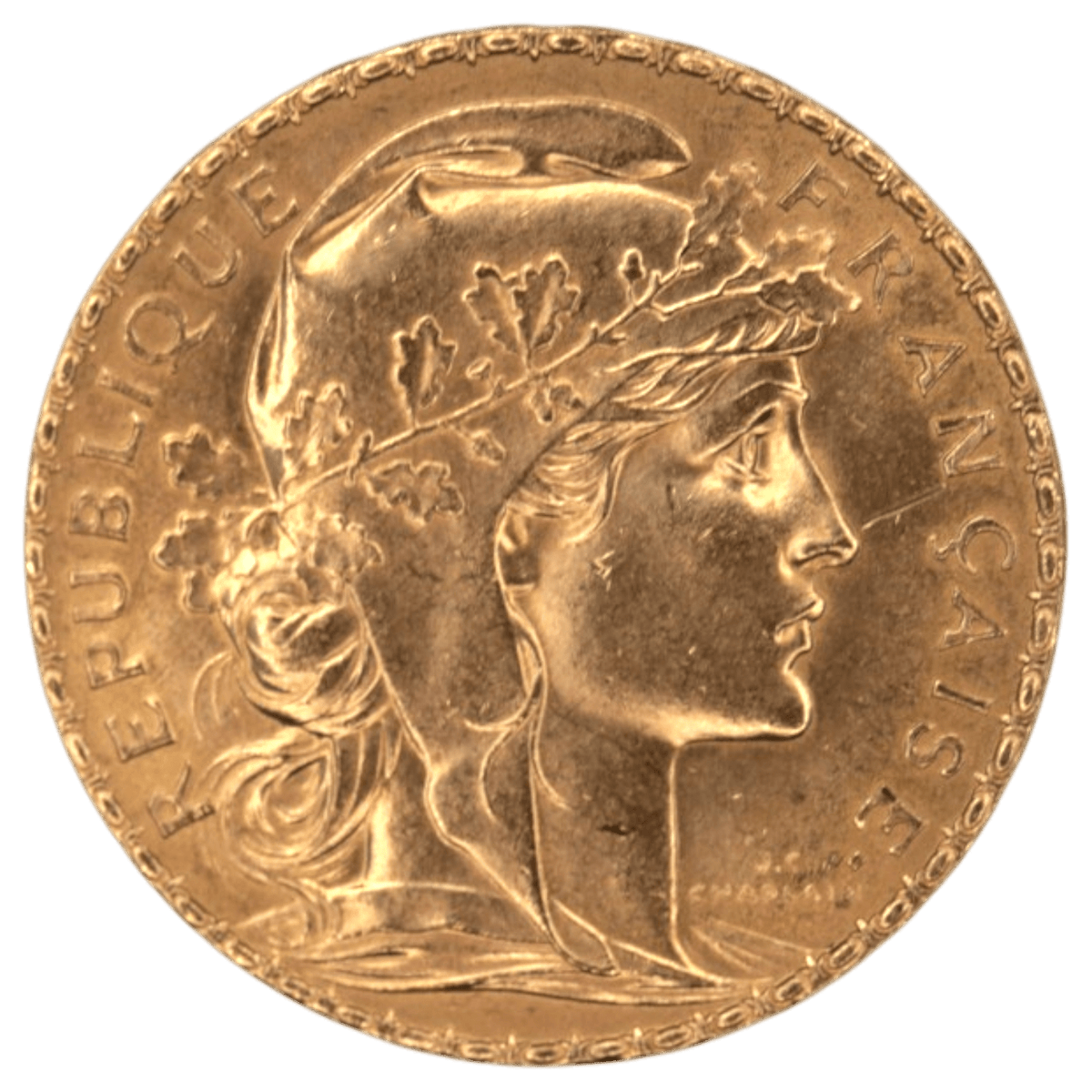 フランス 20フラン金貨 1910年 パリ鋳 マリアンヌ 雄鶏 - NJ BUYER'S MARKETPLACE