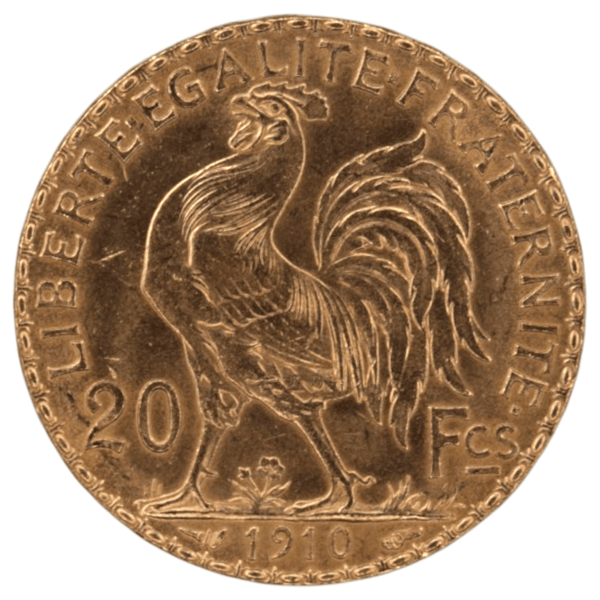 フランス 20フラン金貨 1910年 パリ鋳 マリアンヌ 雄鶏 - NJ BUYER'S MARKETPLACE