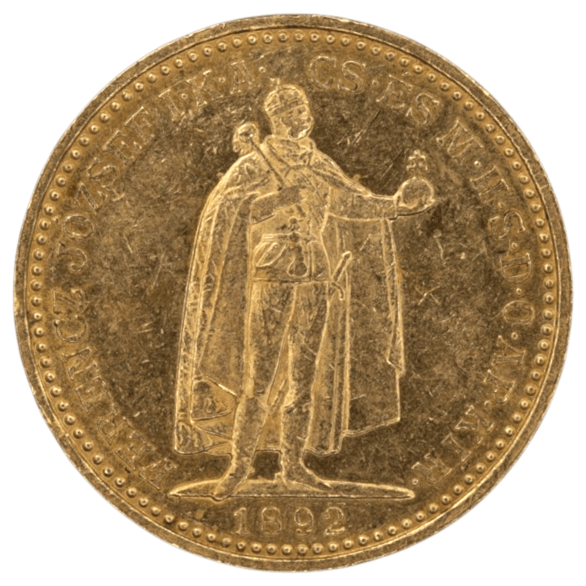 ハンガリー 20コロナ金貨 1892年 クロムニツァ鋳 フランツ・ヨーゼフ1世 - NJ BUYER'S MARKETPLACE