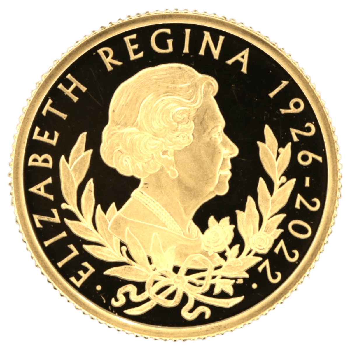 イギリス 25ポンド金貨 2022年 ロンドン鋳 エリザベス2世追悼 - NJ BUYER'S MARKETPLACE