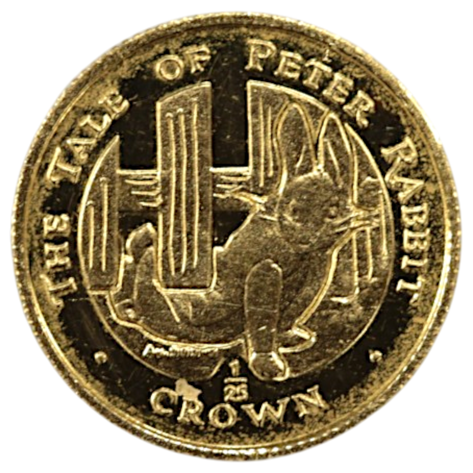 ジブラルタル 1/25クラウン金貨 1996年 ポブジョイ鋳 ピーターラビット