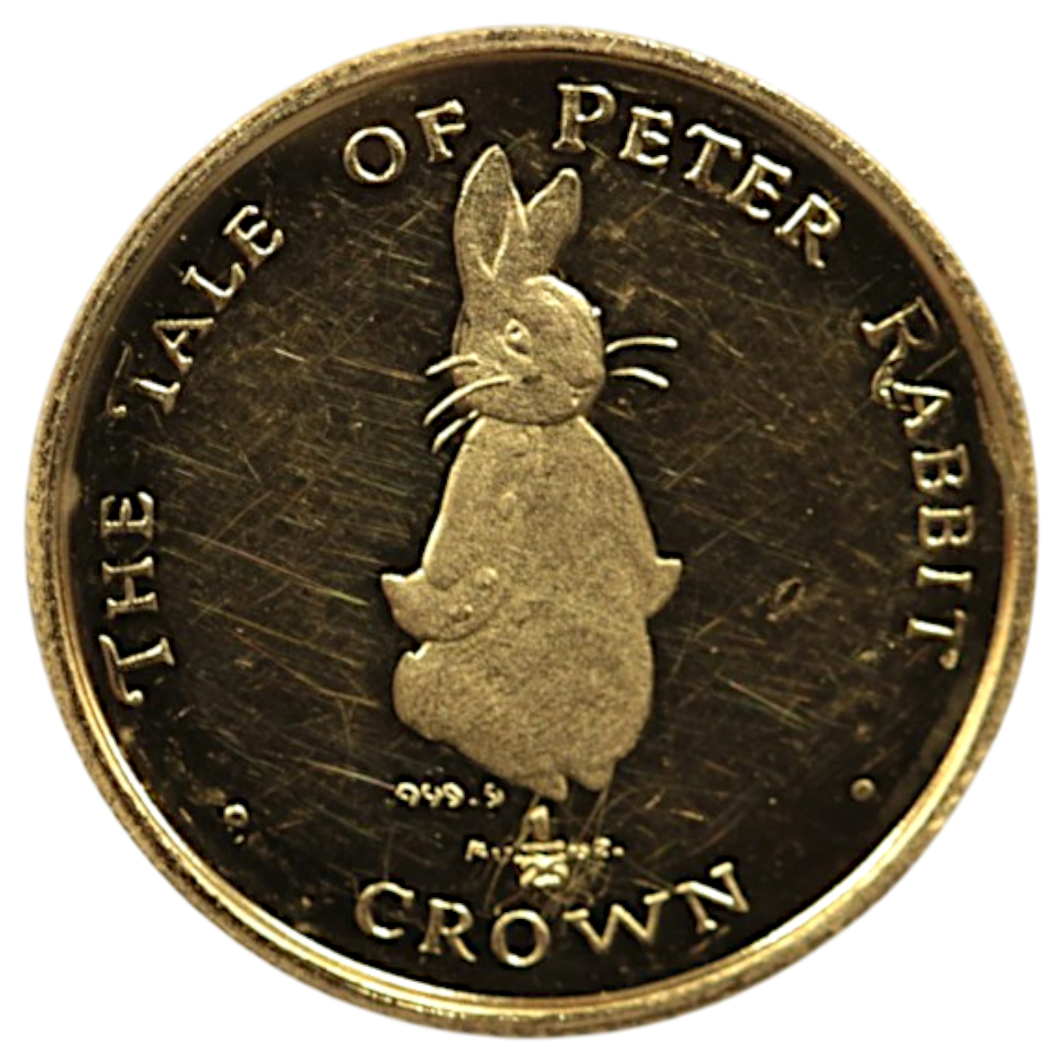 ジブラルタル 1/25クラウン金貨 1997年 ポブジョイ鋳 ピーターラビット