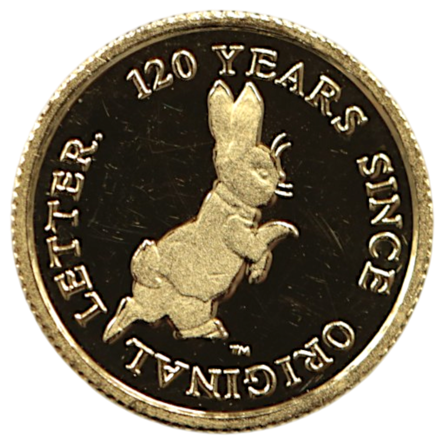 ベアトリクス・ポター 1/25oz金メダル 2013年 ピーターラビット 120周年記念