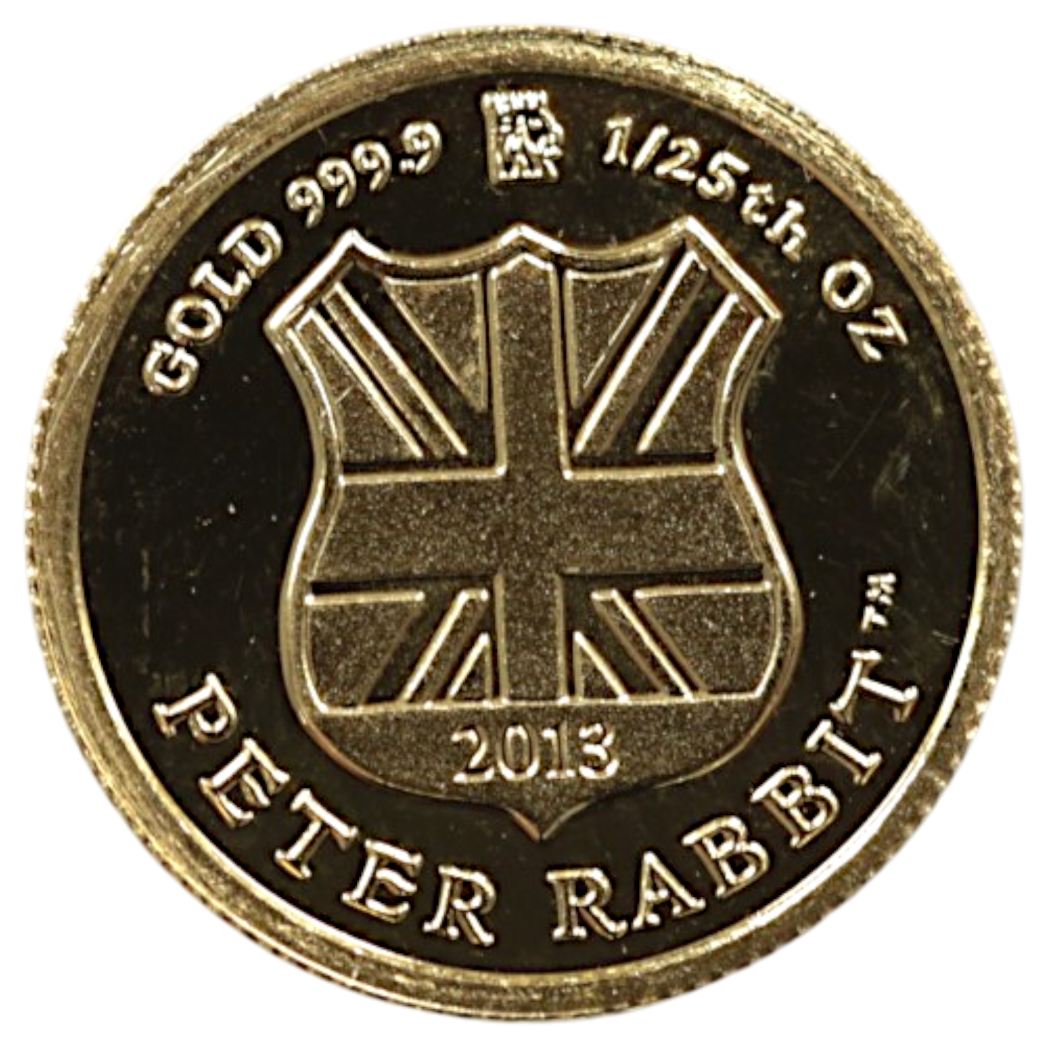ベアトリクス・ポター 1/25oz金メダル 2013年 ピーターラビット 120周年記念