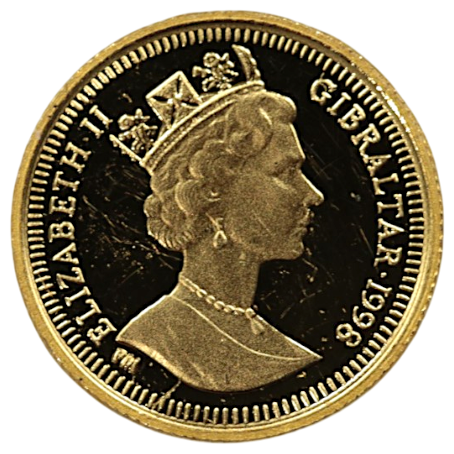 ジブラルタル 1/25クラウン金貨 1998年 ポブジョイ鋳 ピーターラビット