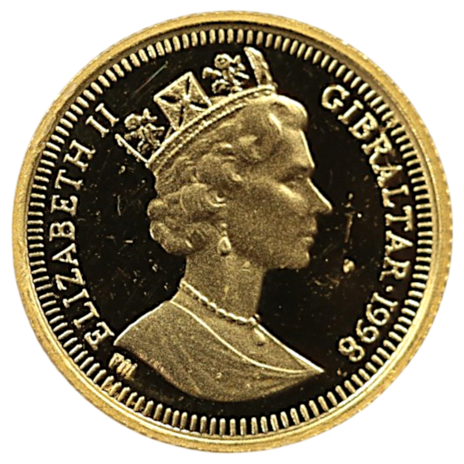 ジブラルタル 1/25クラウン金貨 1998年 ポブジョイ鋳 ピーターラビット