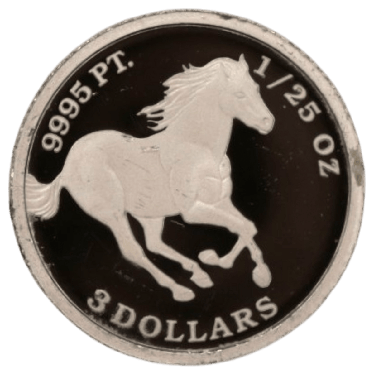 ツバル 3ドルプラチナ貨 2016年 パース鋳 ホース - NJ BUYER'S MARKETPLACE