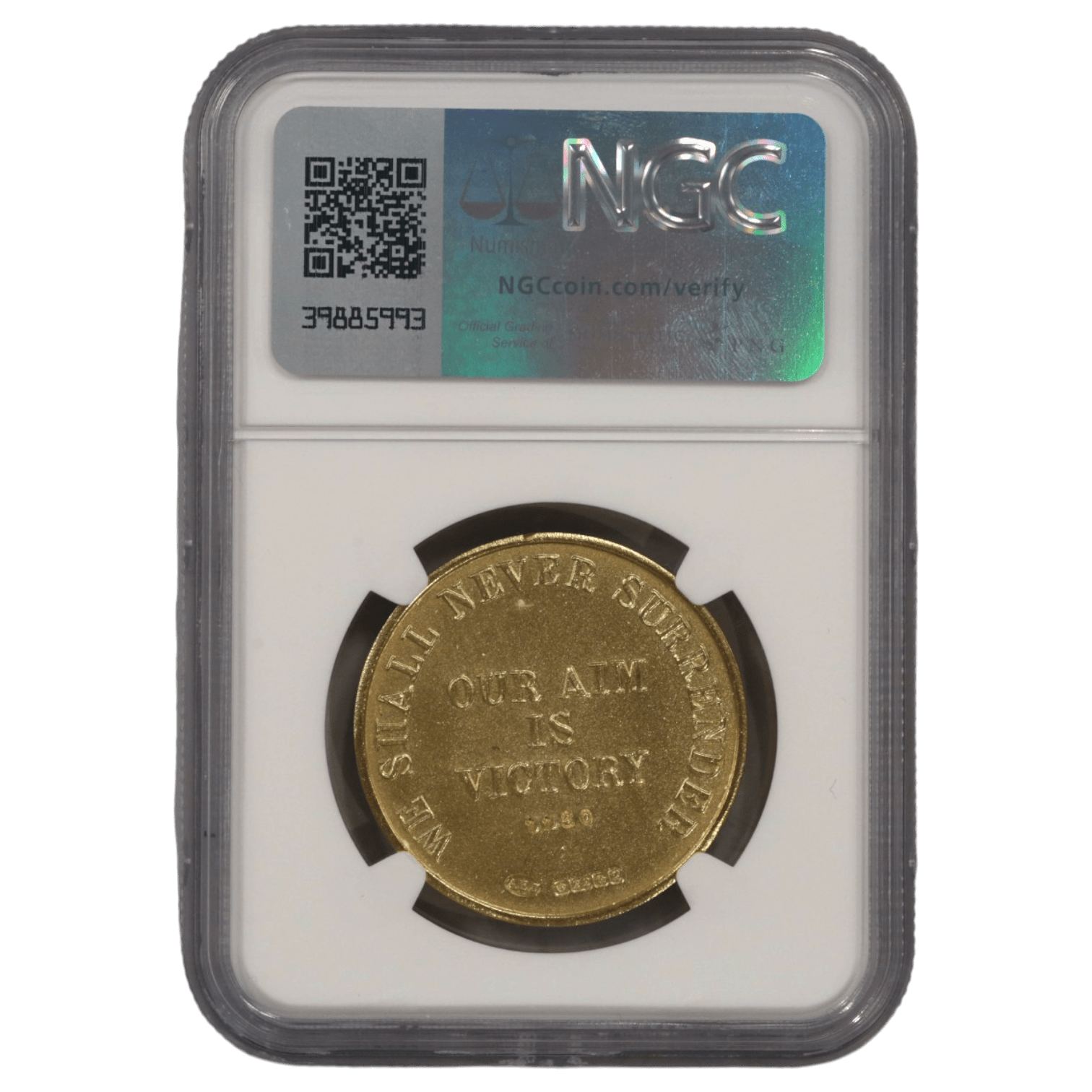 イギリス 金メダル 1965年 チャーチル追悼 NGC MS68 - NJ BUYER'S MARKETPLACE