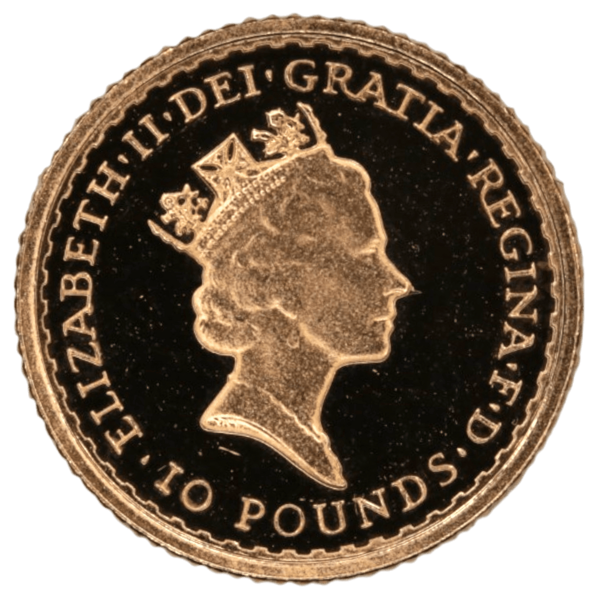 イギリス 10ポンド金貨 1987年 ロンドン鋳 ブリタニア エリザベス2世 - NJ BUYER'S MARKETPLACE