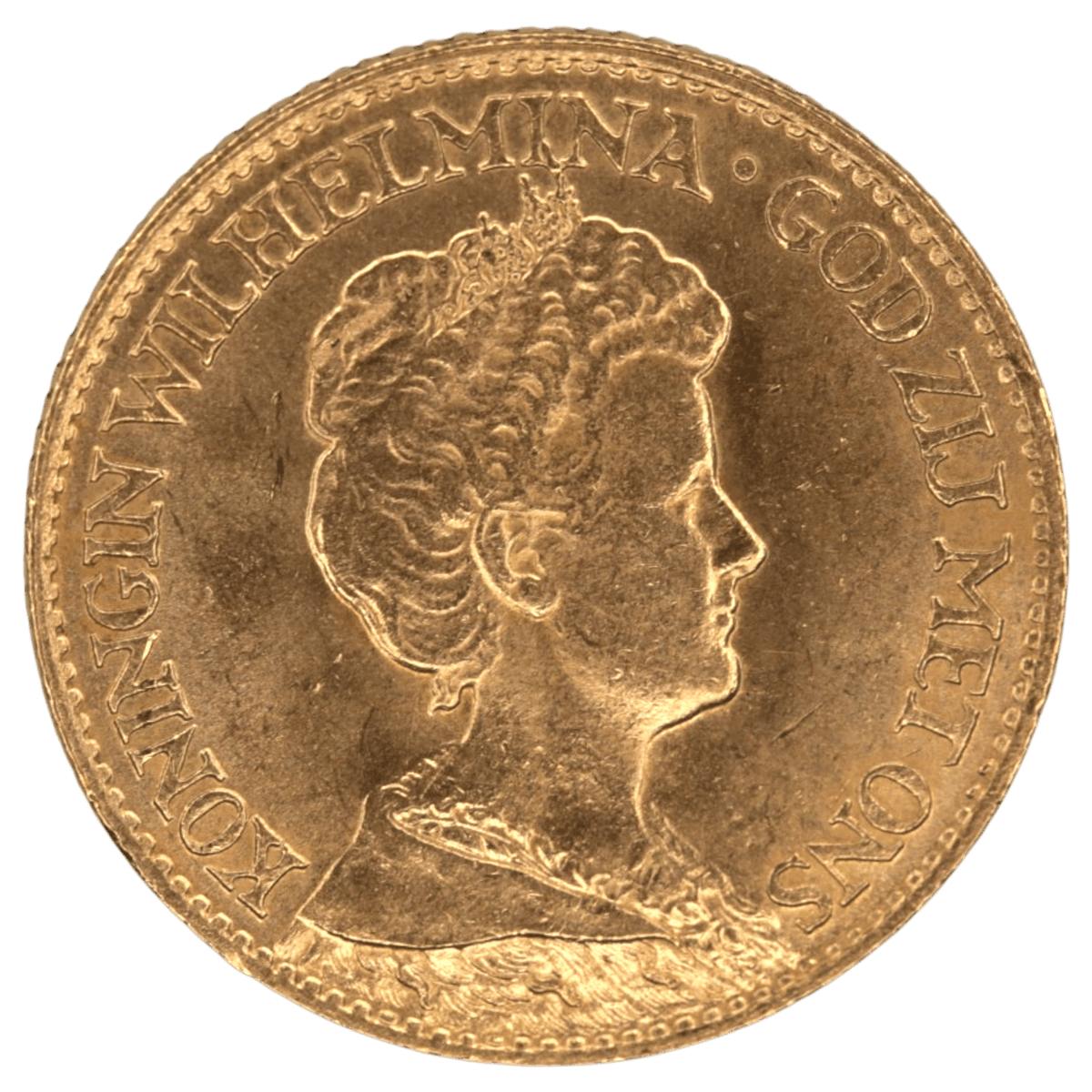 オランダ 10グルデン金貨 1917年 ユトレヒト鋳 ウィルヘルミナ - NJ BUYER'S MARKETPLACE