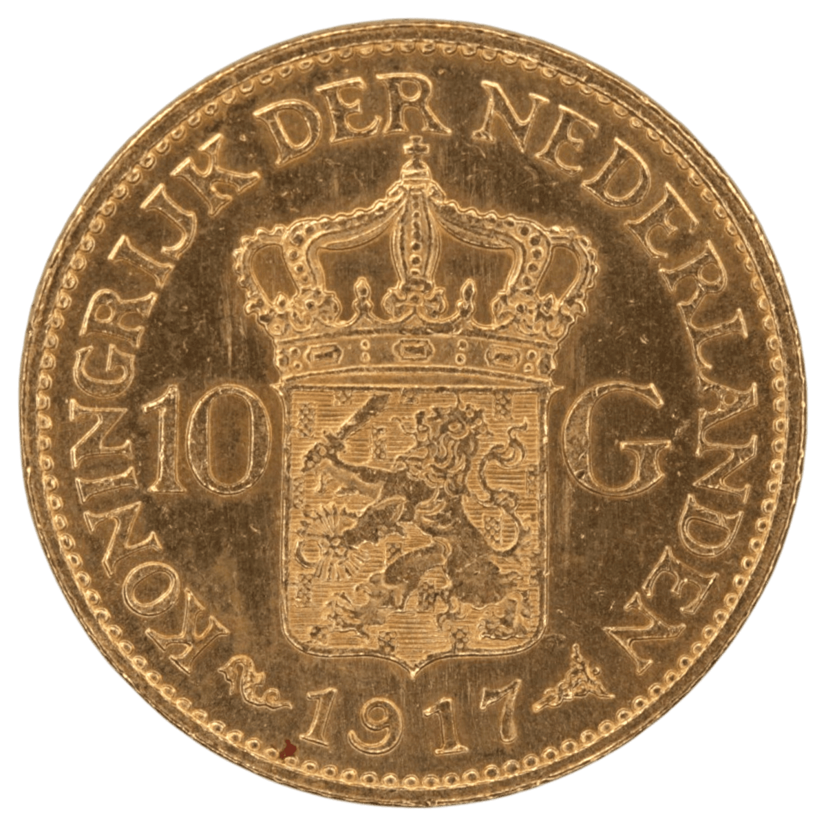 オランダ 10グルデン金貨 1917年 ウィルヘルミナ - NJ BUYER'S MARKETPLACE