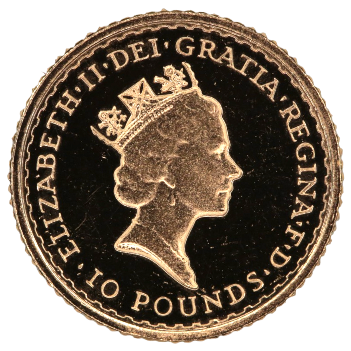 イギリス 10ポンド金貨 1987年 ブリタニア