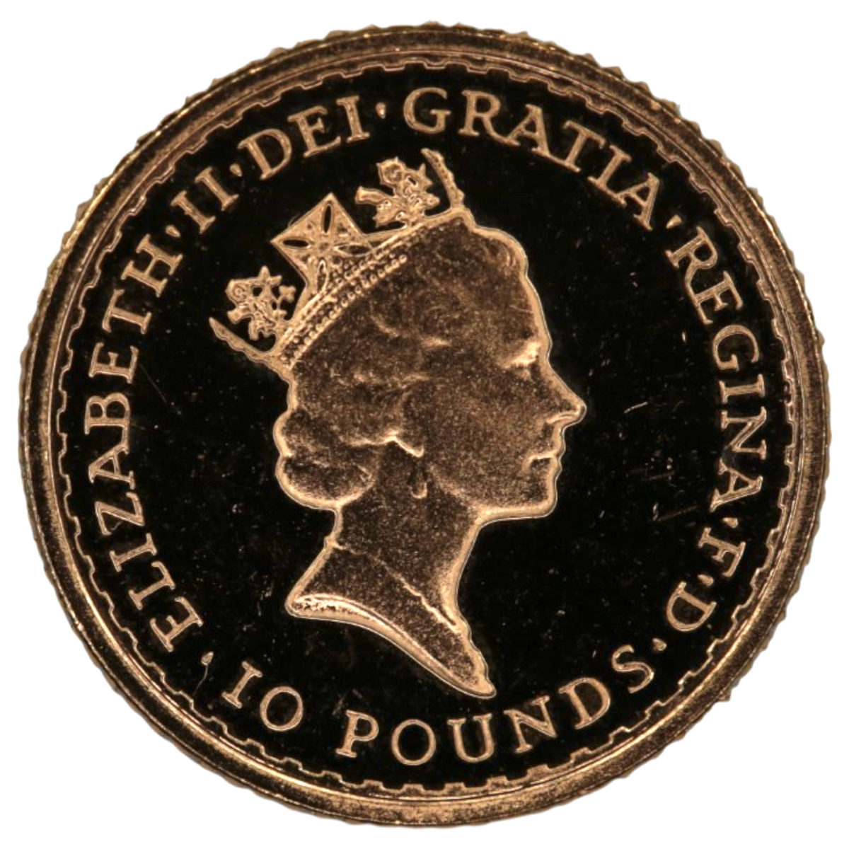 イギリス 10ポンド金貨 1987年 ブリタニア