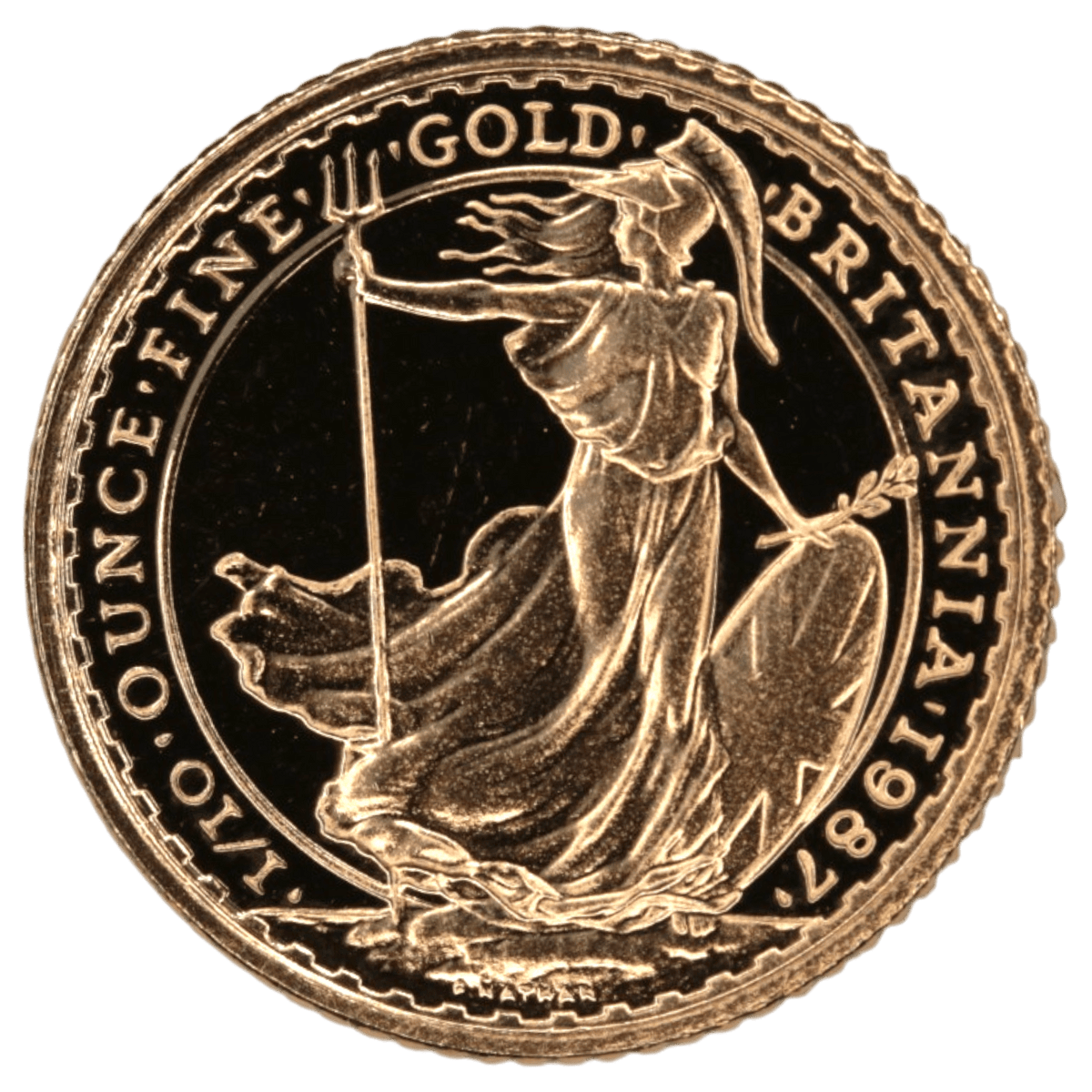 イギリス 10ポンド金貨 1987年 - NJ BUYER'S MARKETPLACE