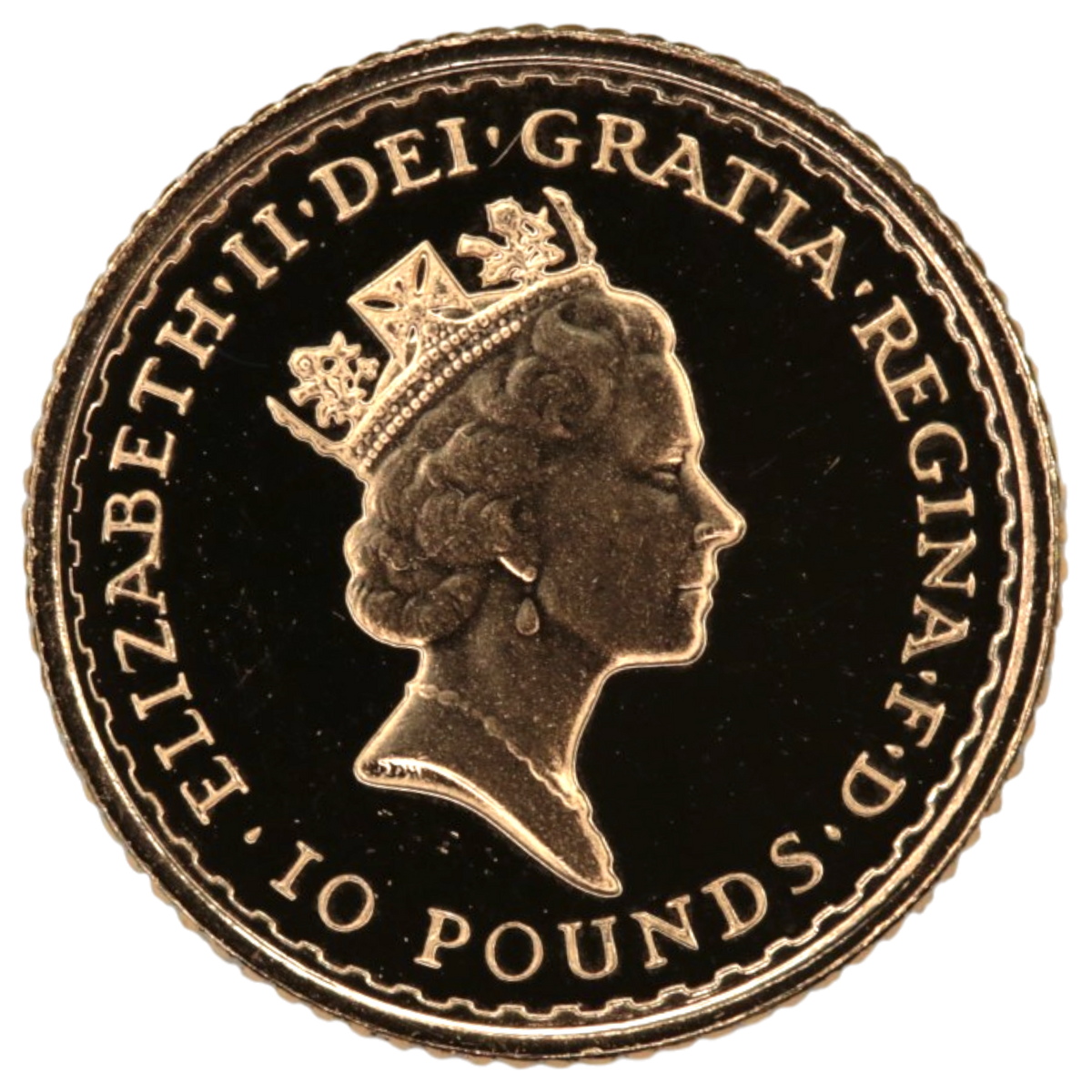 イギリス 10ポンド金貨 1987年