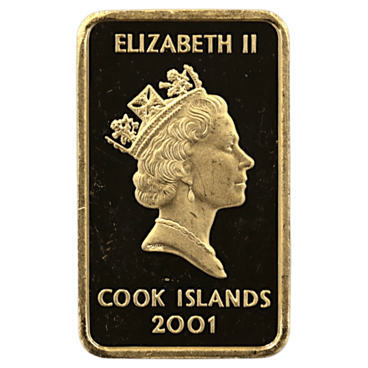 クック島 50ドル金貨 2001年 イルカ エリザベス2世 - NJ BUYER'S MARKETPLACE