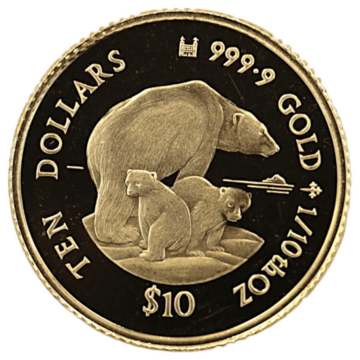クック島 10ドル金貨 1996年 白熊の親子 - NJ BUYER'S MARKETPLACE