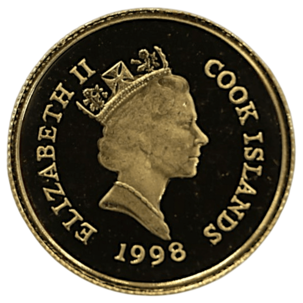 クック島 5ドル金貨 1998年 イルカ エリザベス2世 - NJ BUYER'S MARKETPLACE