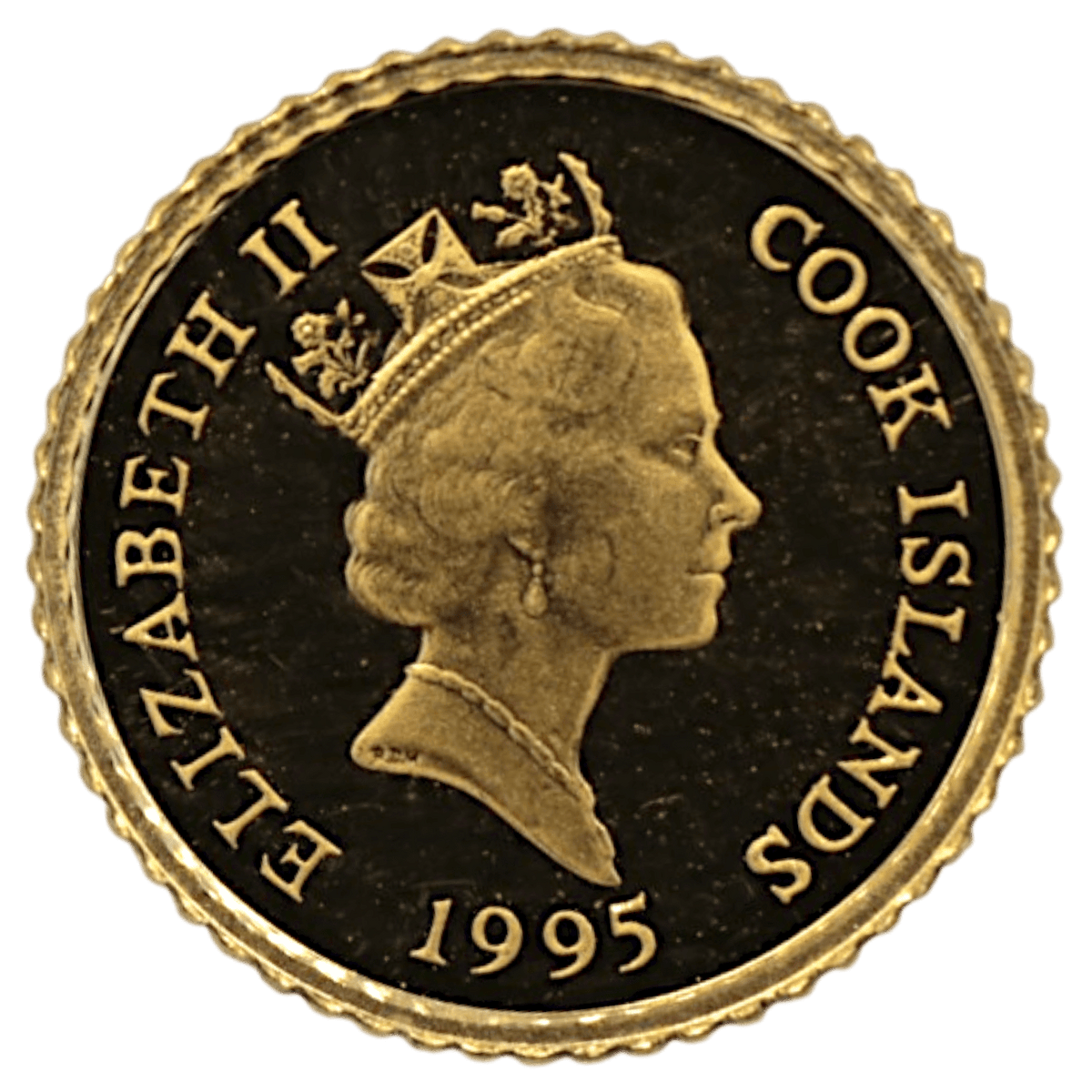 クック島 4ドル金貨 1995年 イルカ エリザベス2世 - NJ BUYER'S MARKETPLACE