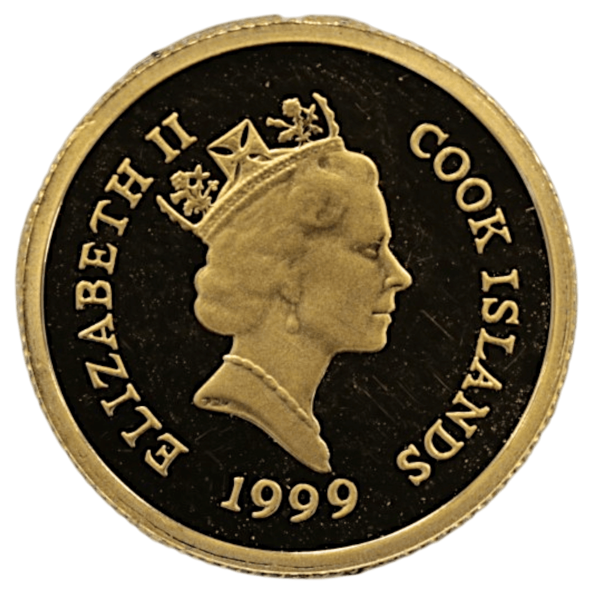 クック島 5ドル金貨 1999年 イルカ エリザベス2世 - NJ BUYER'S MARKETPLACE