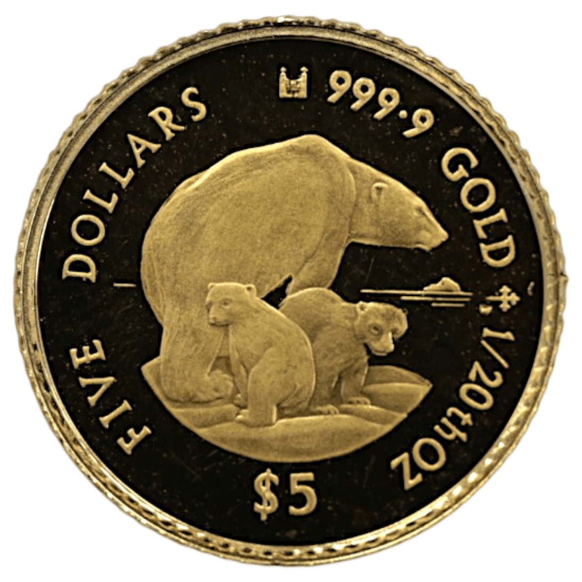 クック島 5ドル金貨 1996年 白熊の親子 - NJ BUYER'S MARKETPLACE