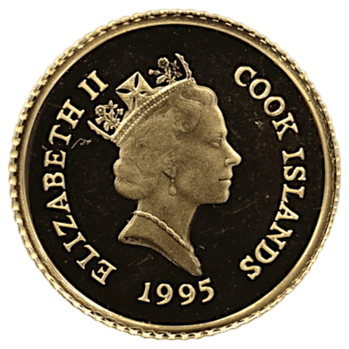 クック島 5ドル金貨 1995年 イルカ エリザベス2世 - NJ BUYER'S MARKETPLACE