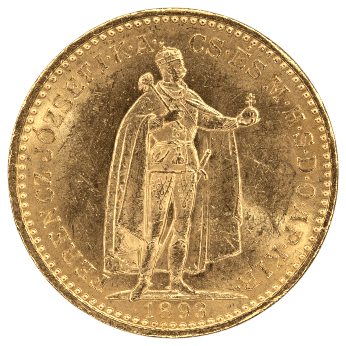 ハンガリー 20コロナ金貨 1893年 - NJ BUYER'S MARKETPLACE