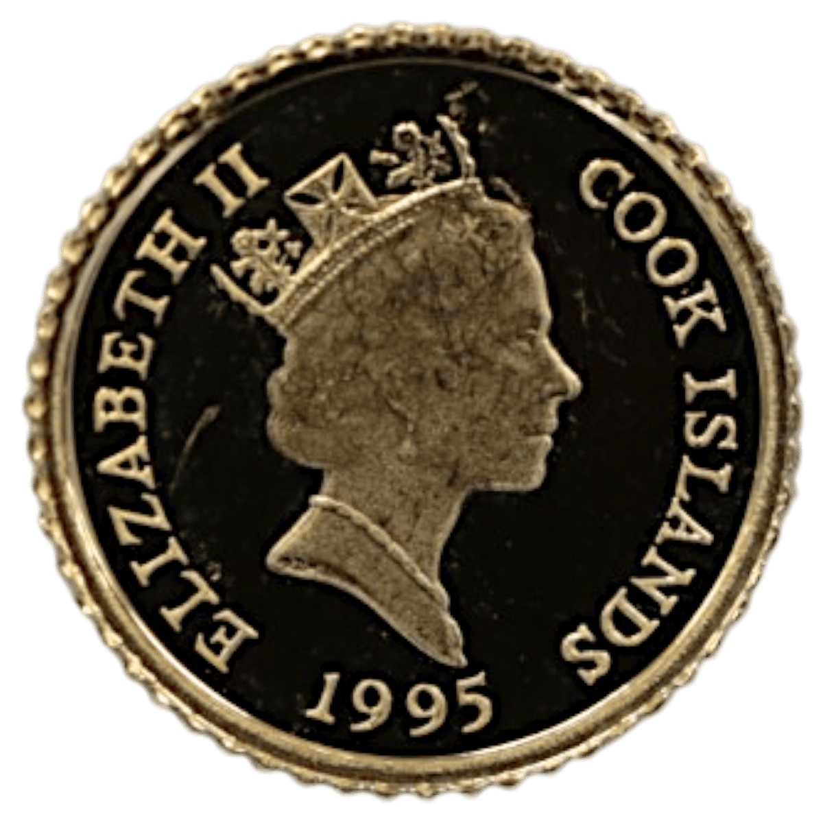 クック島 4ドル金貨 1995年 イルカ エリザベス2世 - NJ BUYER'S MARKETPLACE