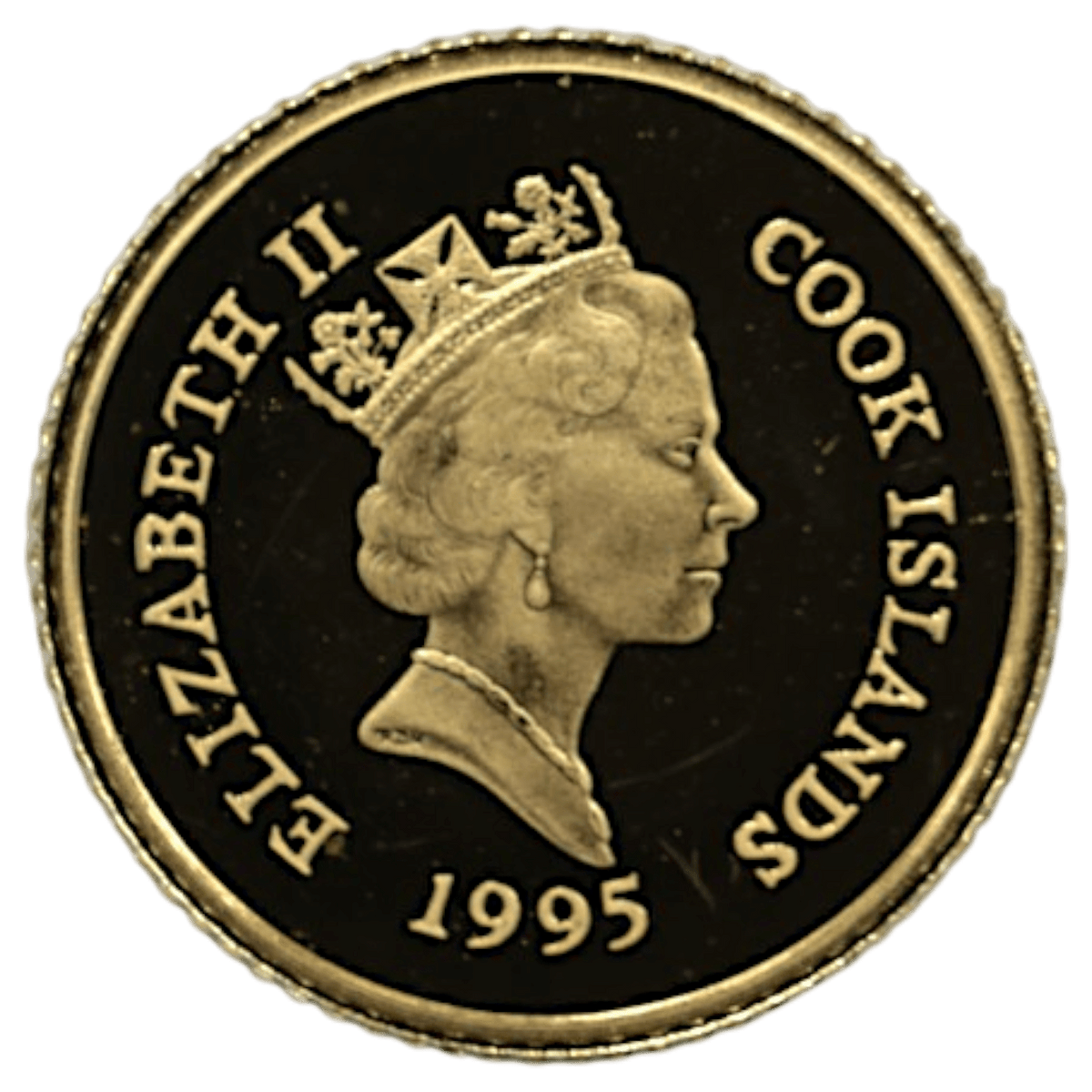 クック島 5ドル金貨 1995年 イルカ エリザベス2世 - NJ BUYER'S MARKETPLACE