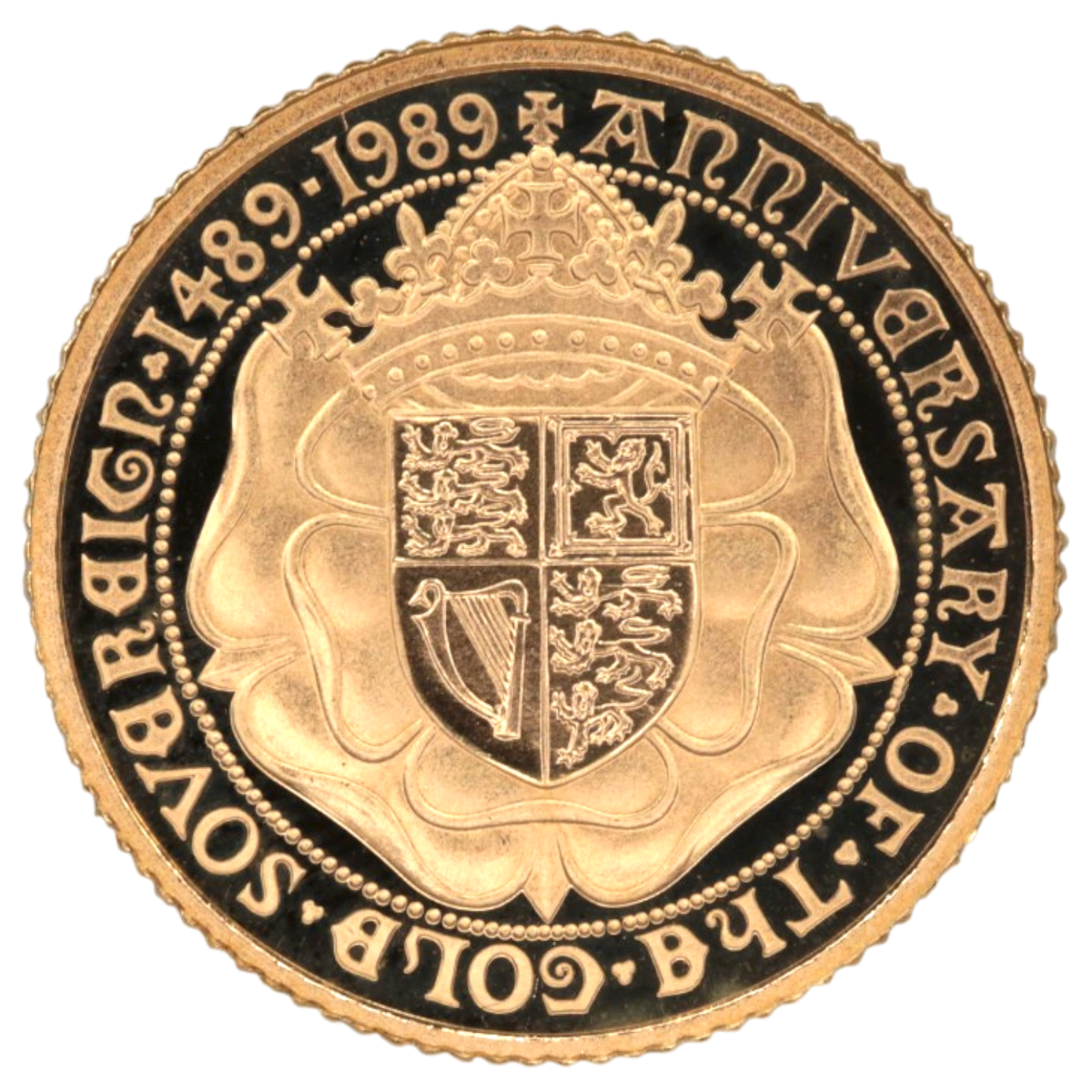 イギリス 1/2ソヴリン金貨 1989年